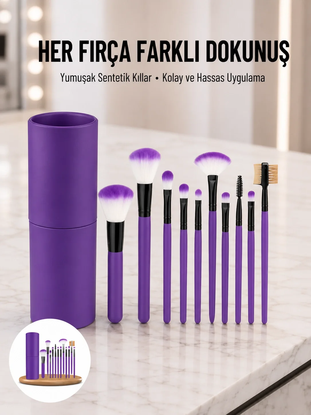 12 Parça Profesyonel Makyaj Fırçası Far Fırçası Allık Fırçası Yumuşak Kıllı Fiyatı, Yorumları ve Özellikleri