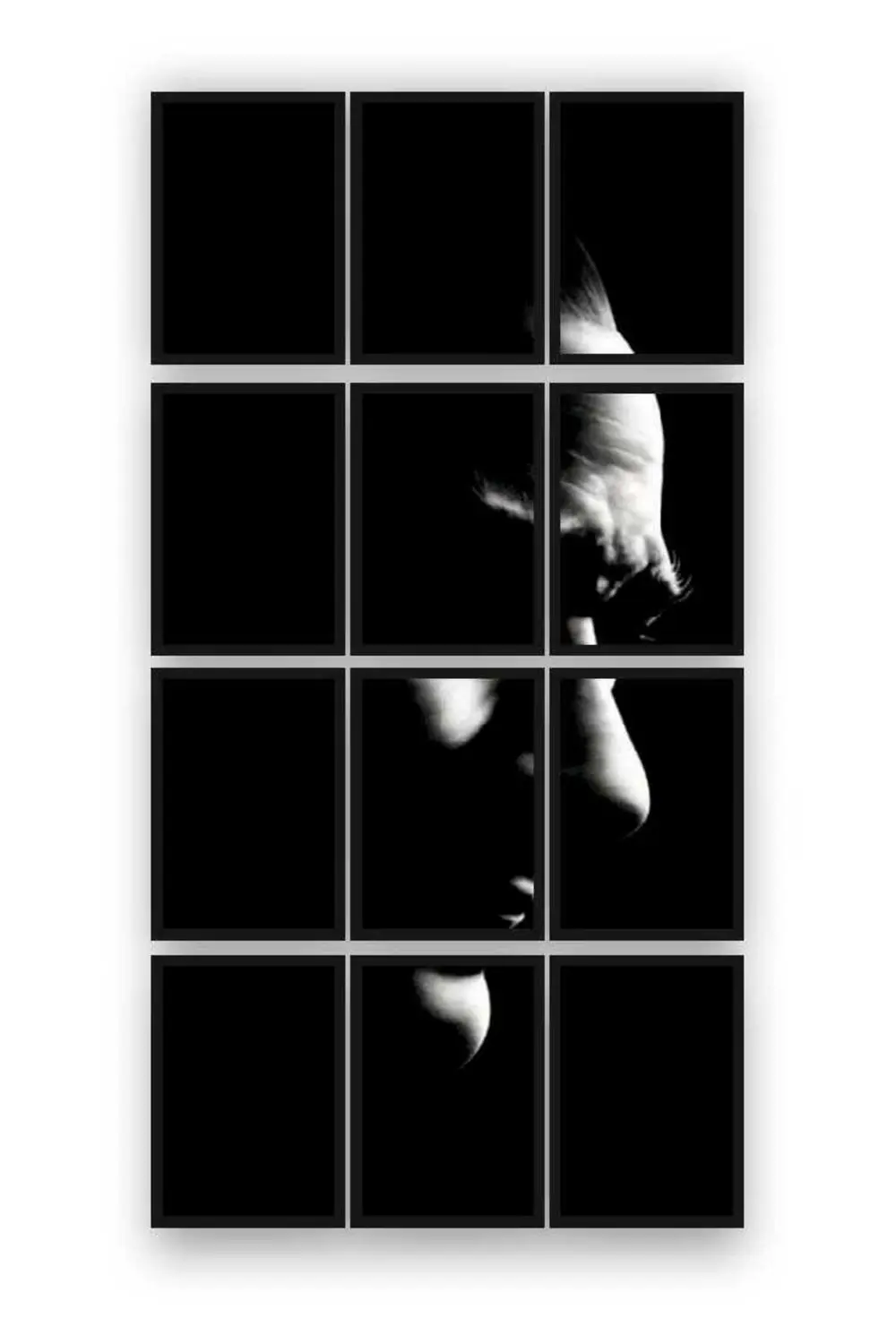 12 parça Puzzle Atatürk ATAM Çerçeve Görünümlüı Mdf tablo Duvar S