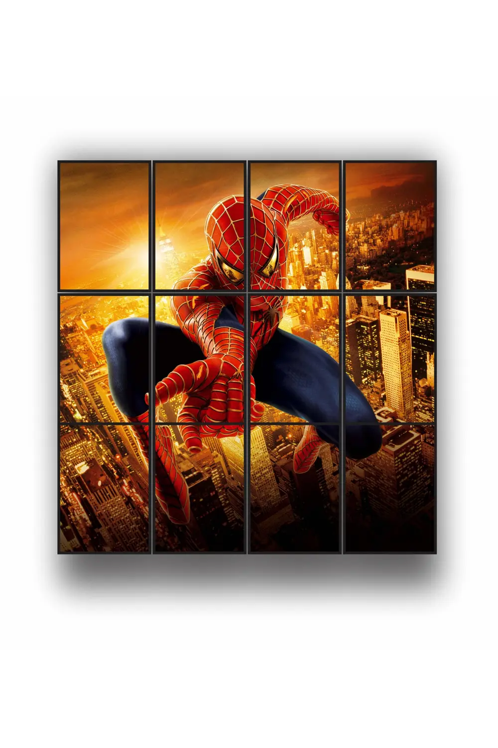 12 parça Spiderman Yeni Dev Boy Mdf tablo Duvar Süsü Hediyelik Eş