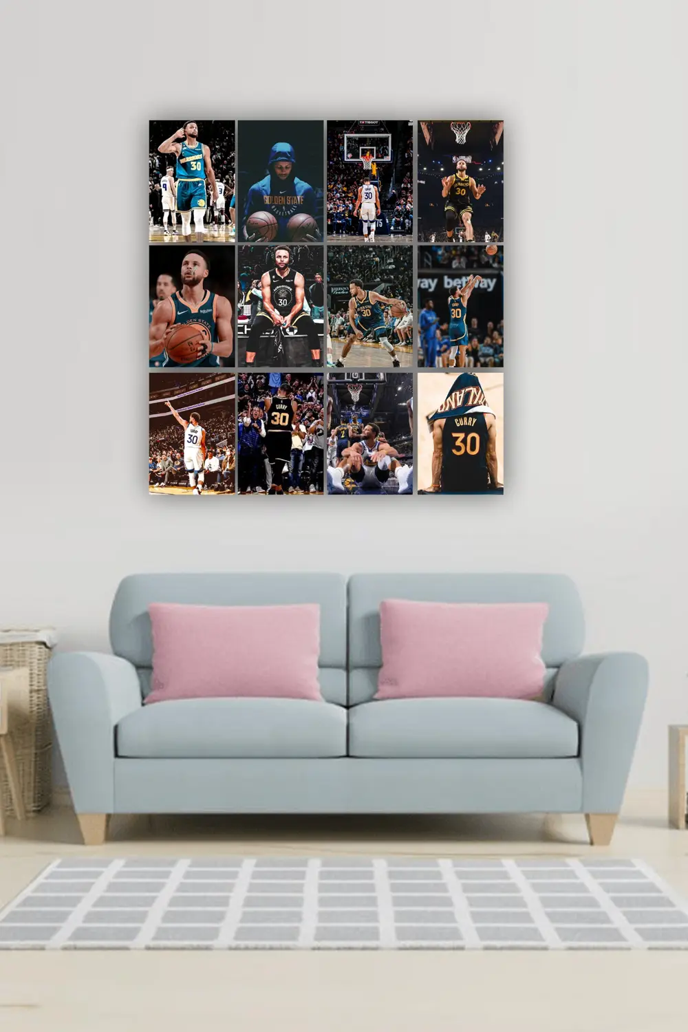 12 parça Stephen Curry Görsel Çerçeve Görünümlü Mdf tablo Duvar S