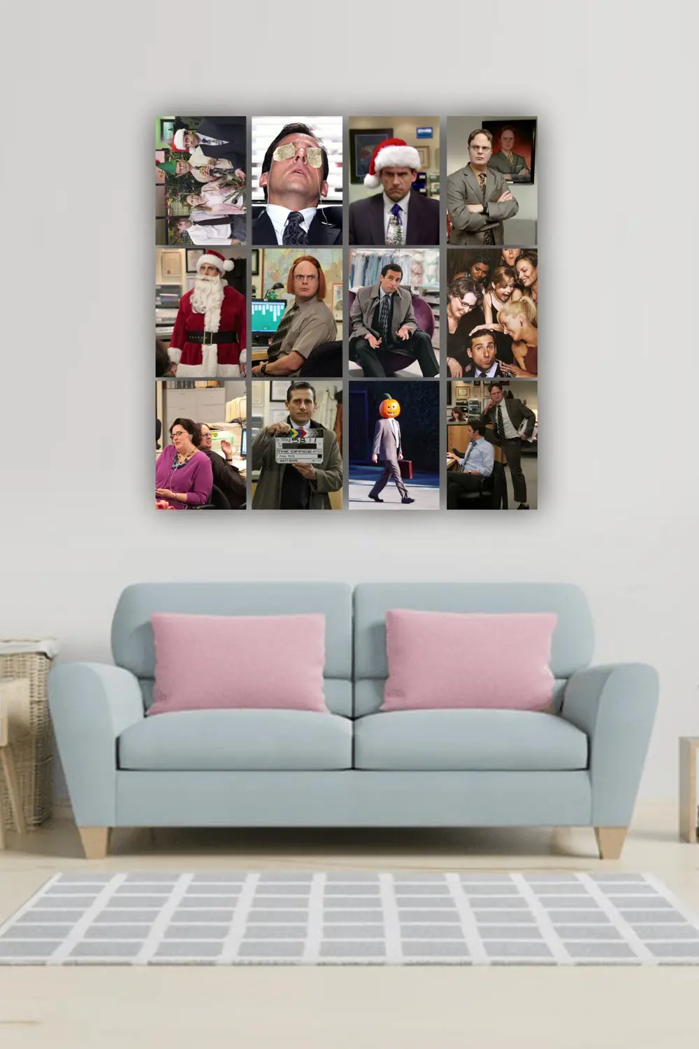12 parça The Office Dizi Görsel Çerçeve Görünümlü Mdf tablo Duvar