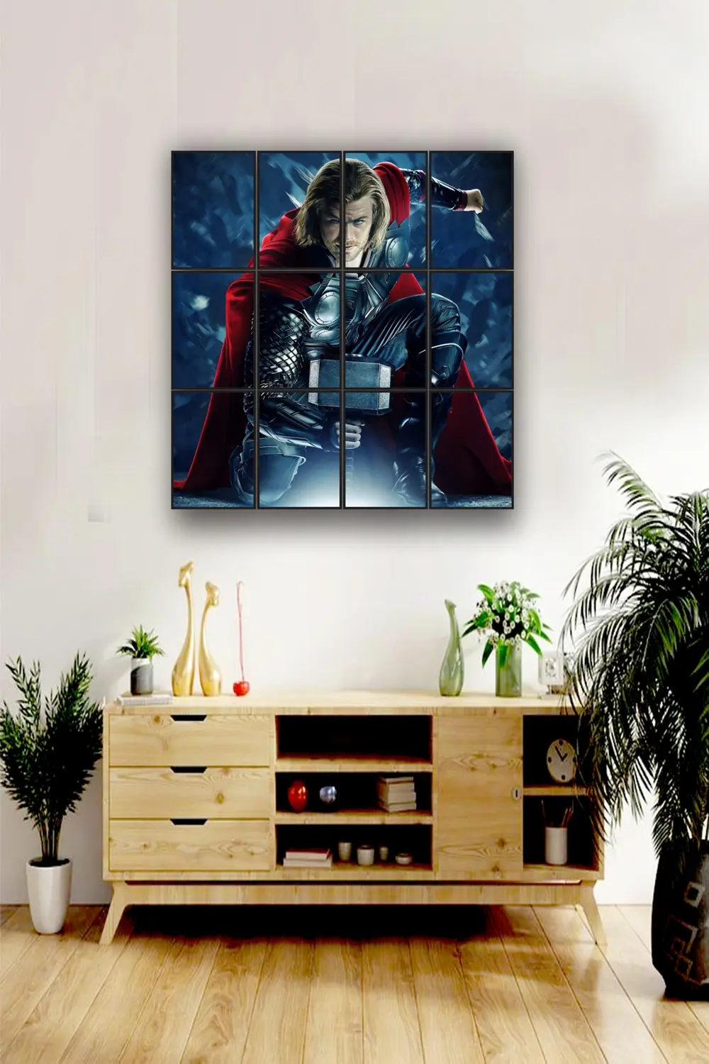 12 parça Thor Yeni Dev Boy Mdf tablo Duvar Süsü Hediyelik Eşya (1