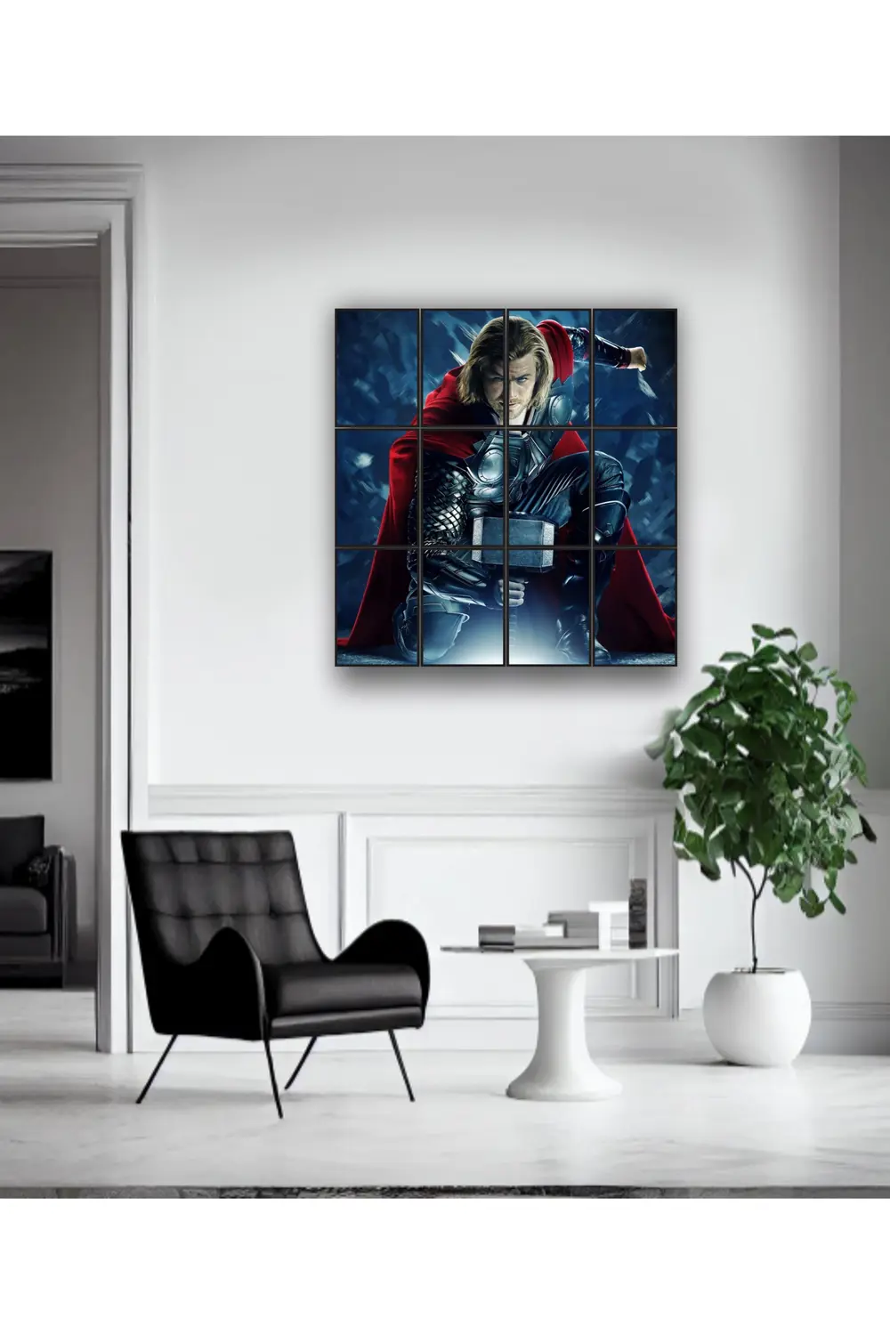 12 parça Thor Yeni Dev Boy Mdf tablo Duvar Süsü Hediyelik Eşya (1