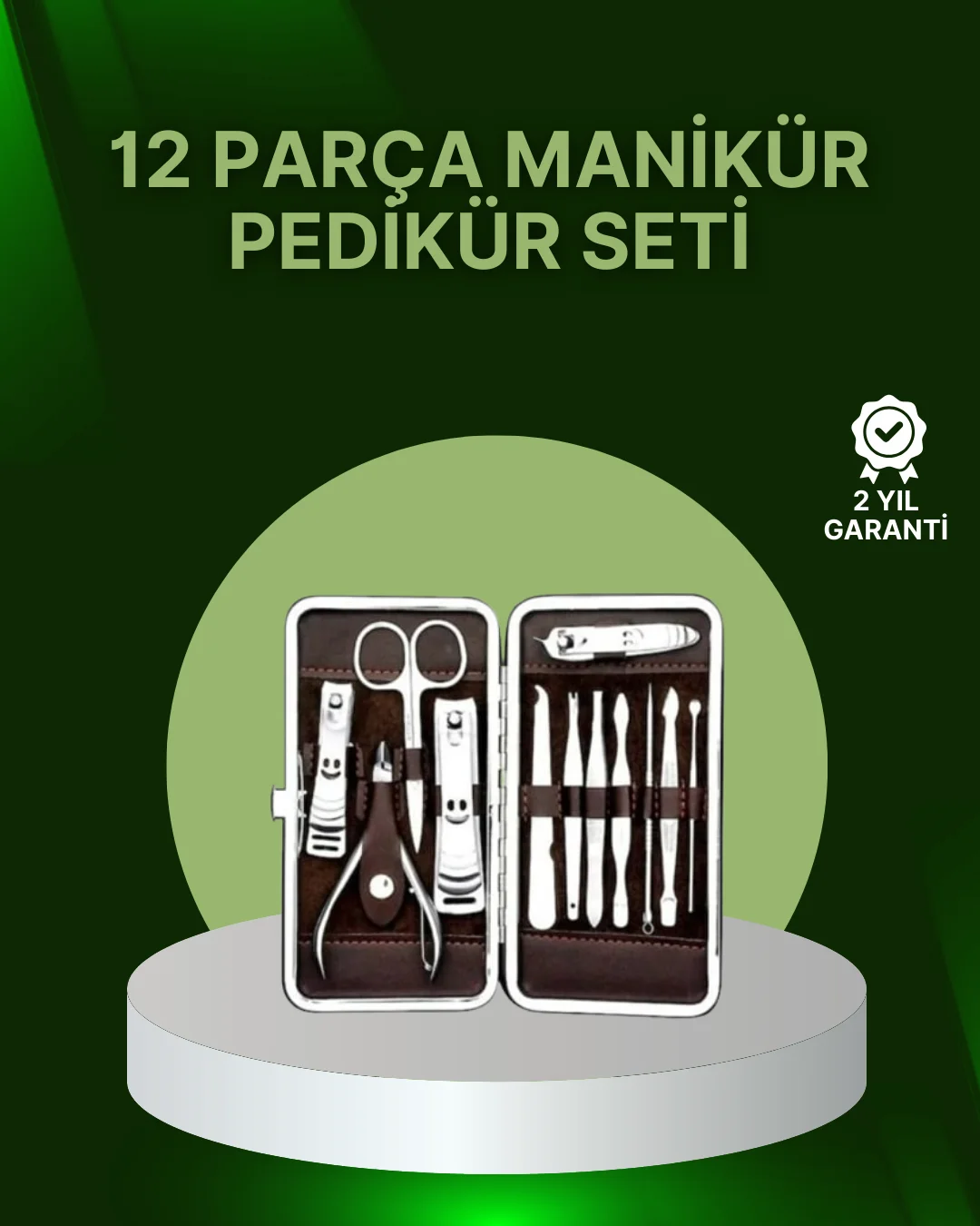 12 Parçalık Özel Deri Çantalı Kişisel Bakım Seti 12 Parçalık Özel Deri Çantalı Kişisel Bakım Seti