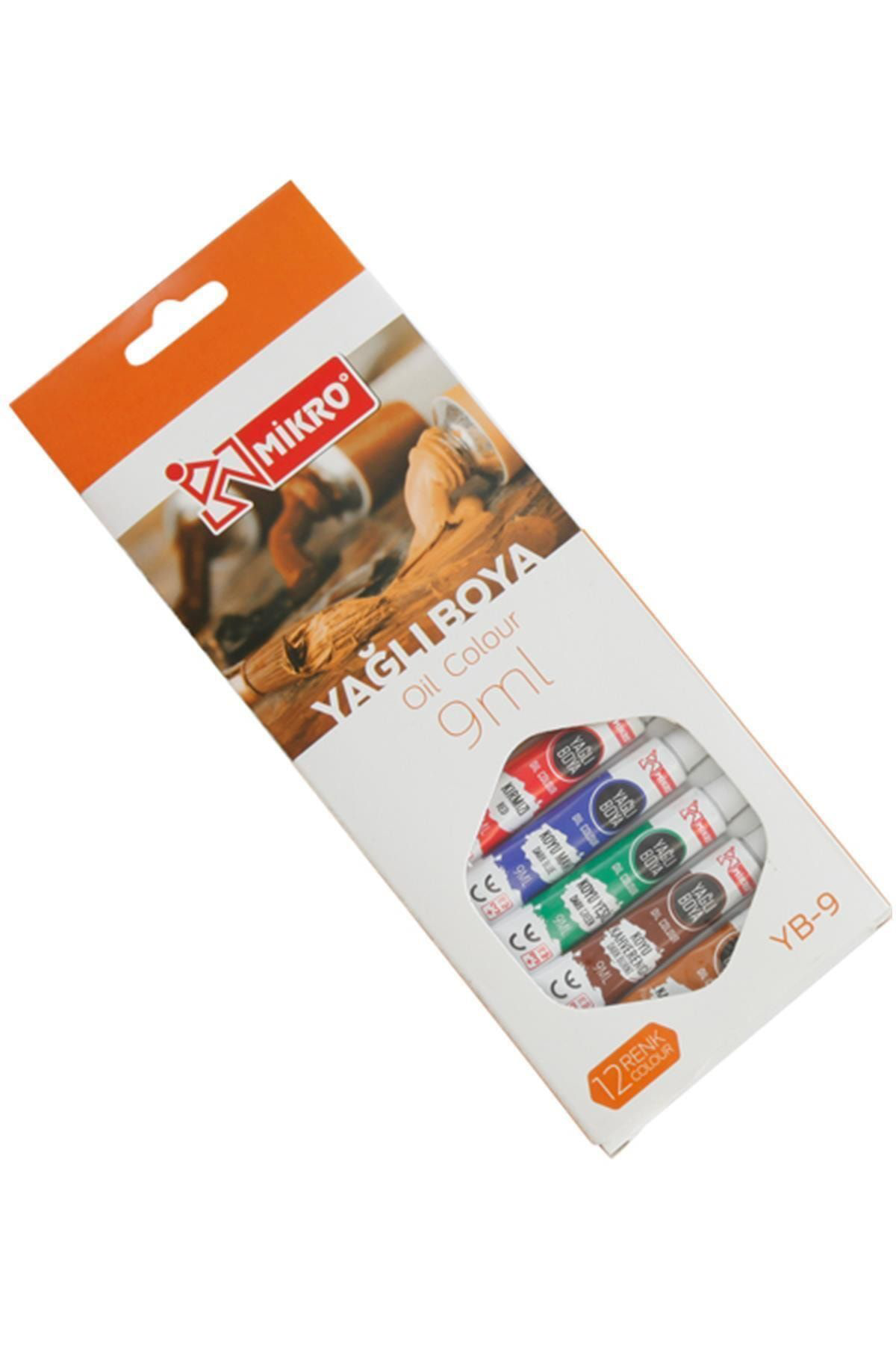 Mikro 12 Renk 9 Ml Tüp Yağli Boya