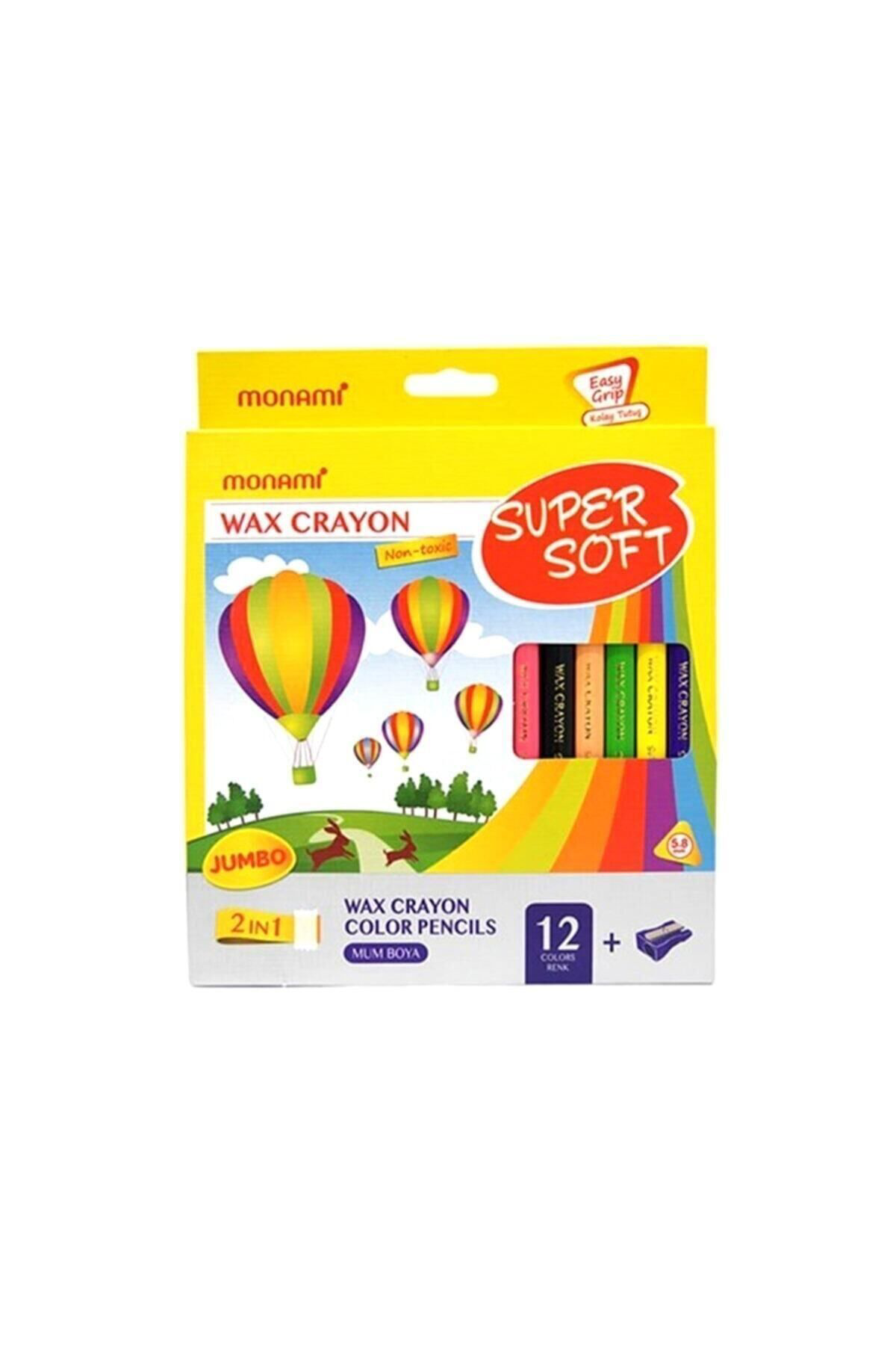 Monami 12 Renk Boya Kalemi Soft Mum Boya