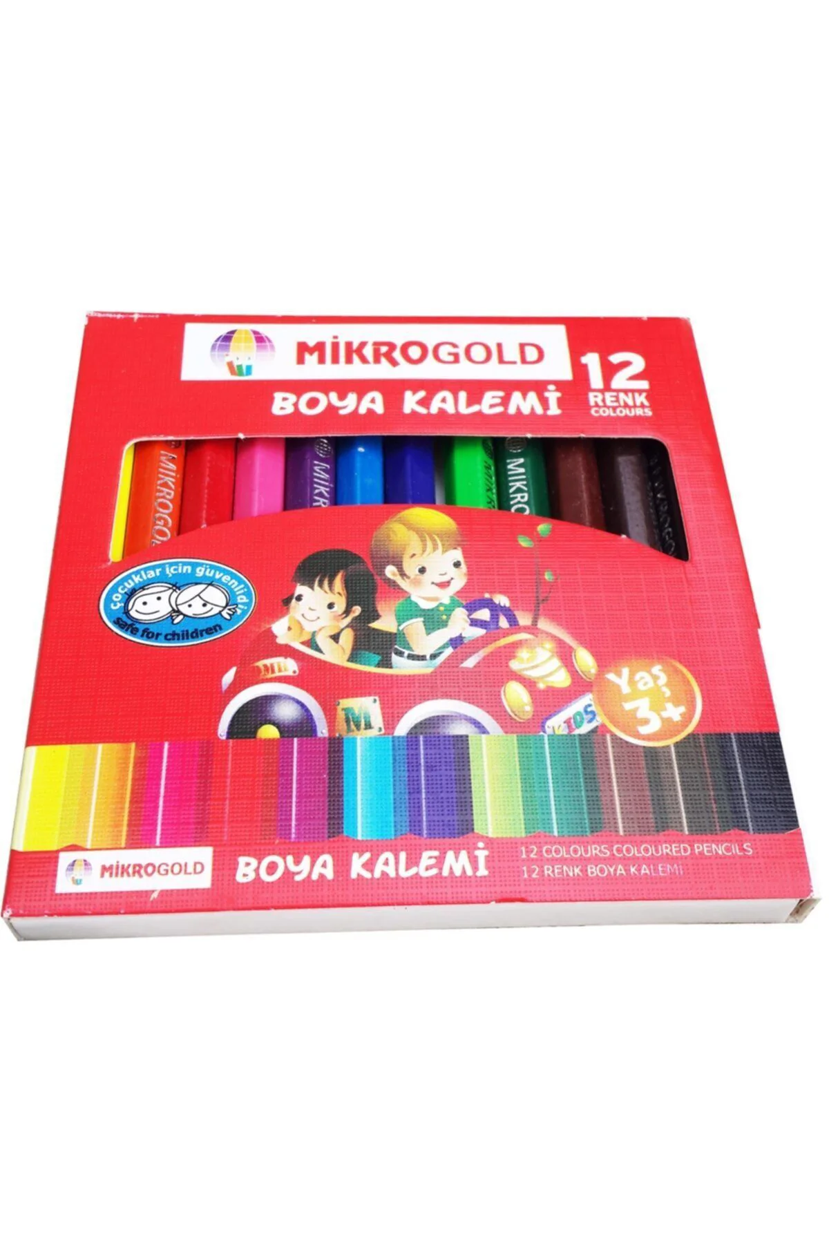 12 Renk Kuru Boya Kalemi 1/2 Boy