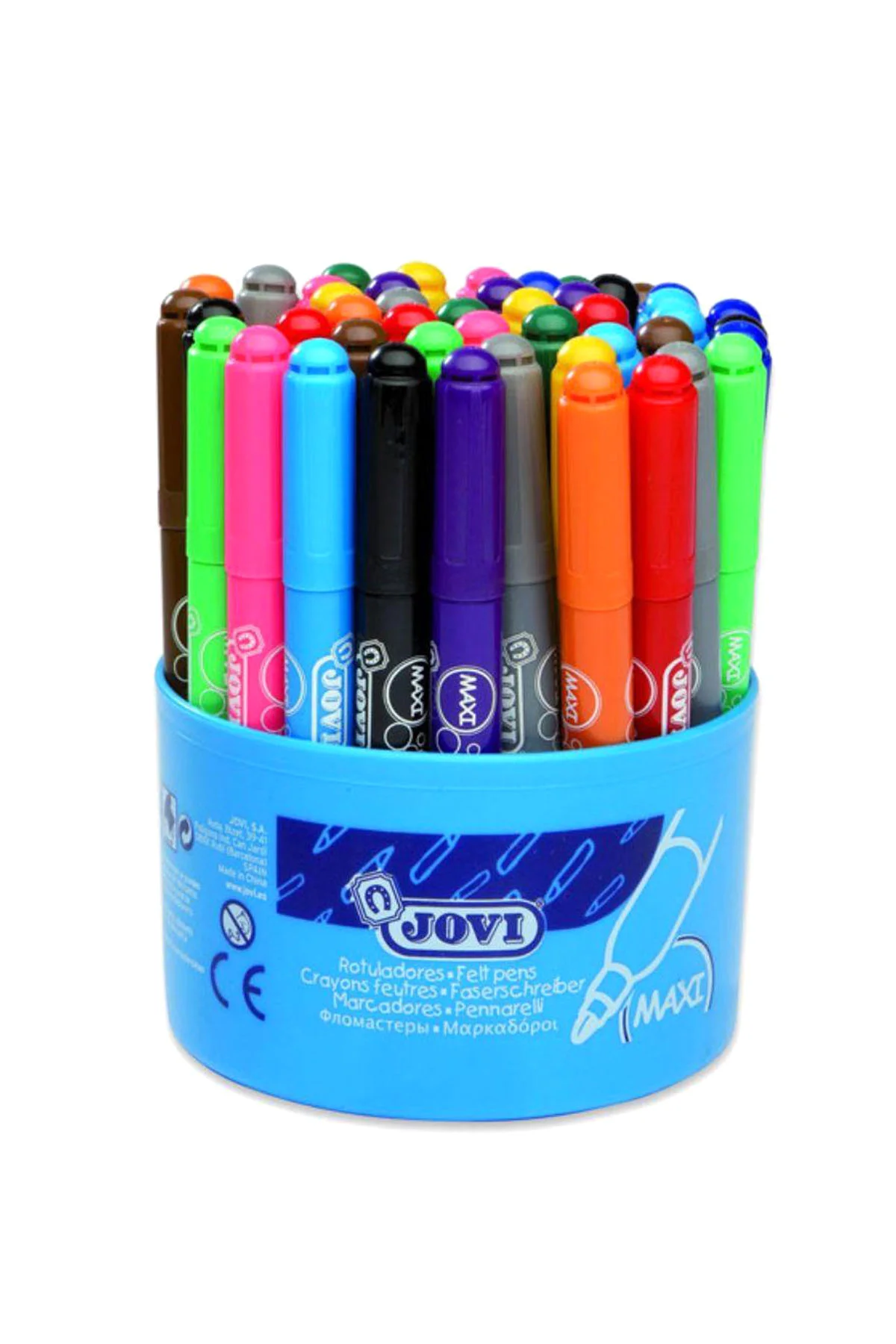 12 Renk Maxi Keçeli Kalem (Kovada 12X4 48 Adet) /