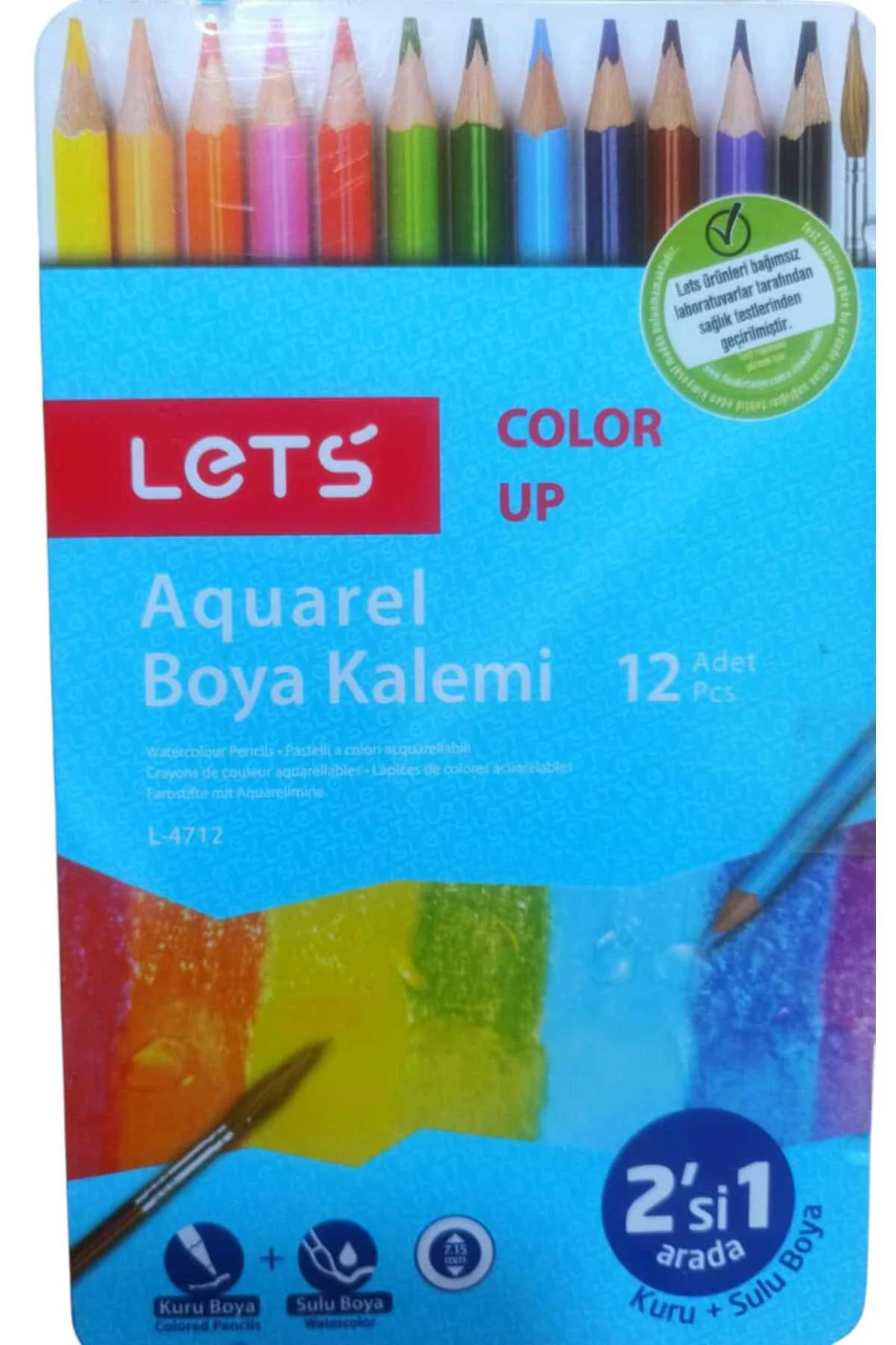 12 renk suluboya kalemi