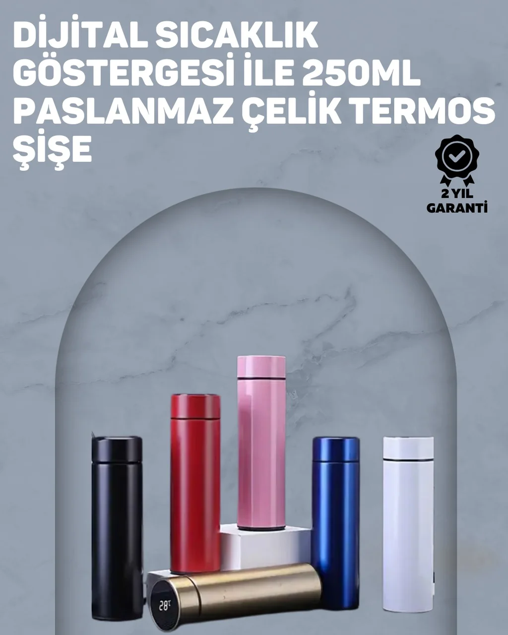 12 Saat Sıcak, 24 Saat Soğuk Tutabilen Paslanmaz Termos - Lisinya Diğer