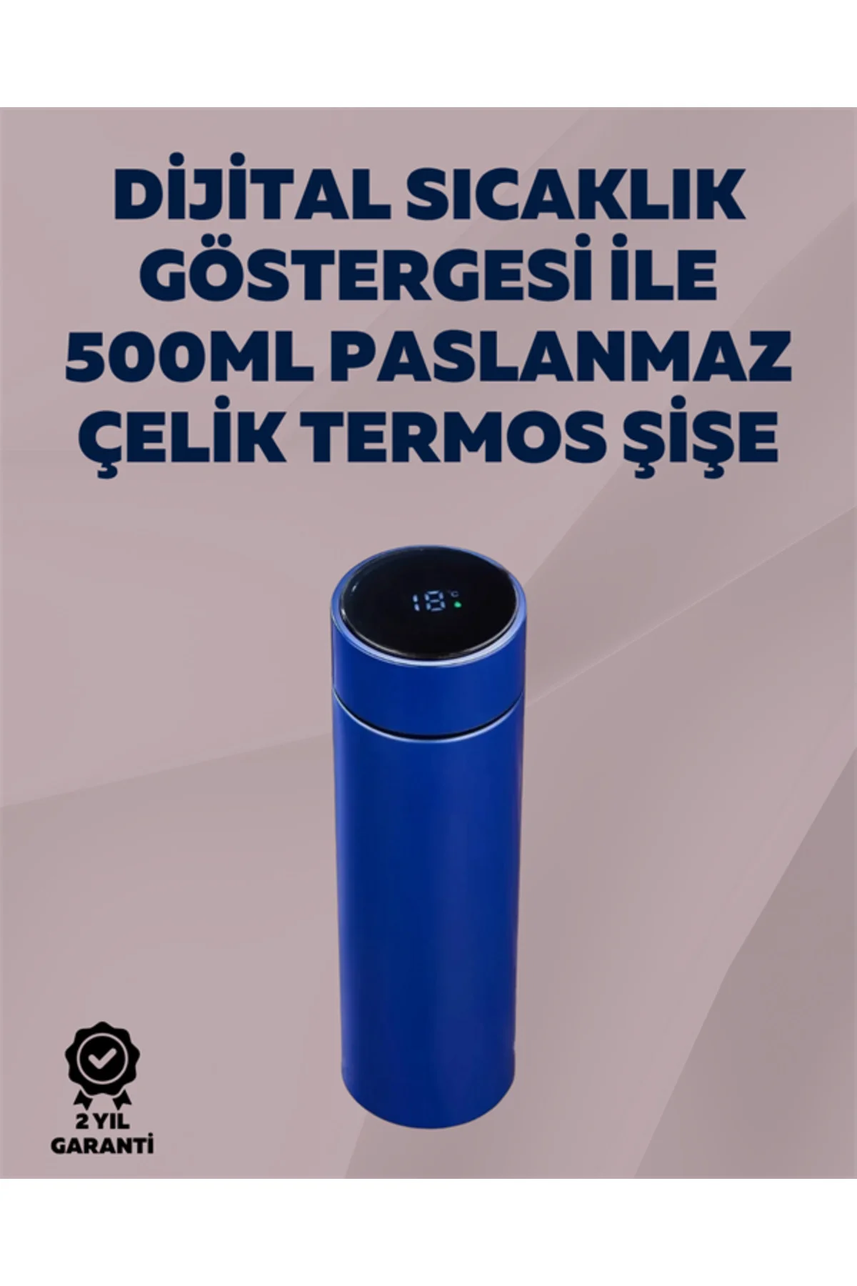 12 Saat Sıcak, 24 Saat Soğuk Tutabilen Paslanmaz Termos