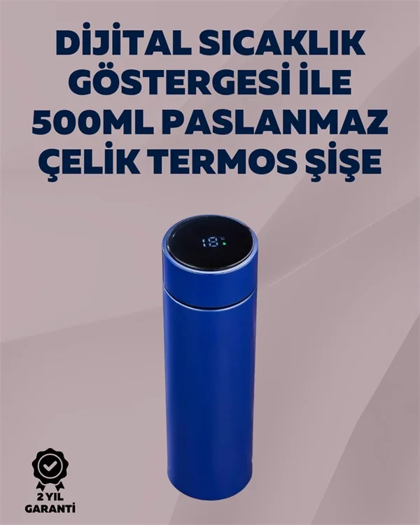12 Saat Sıcak, 24 Saat Soğuk Tutabilen Paslanmaz Termos
