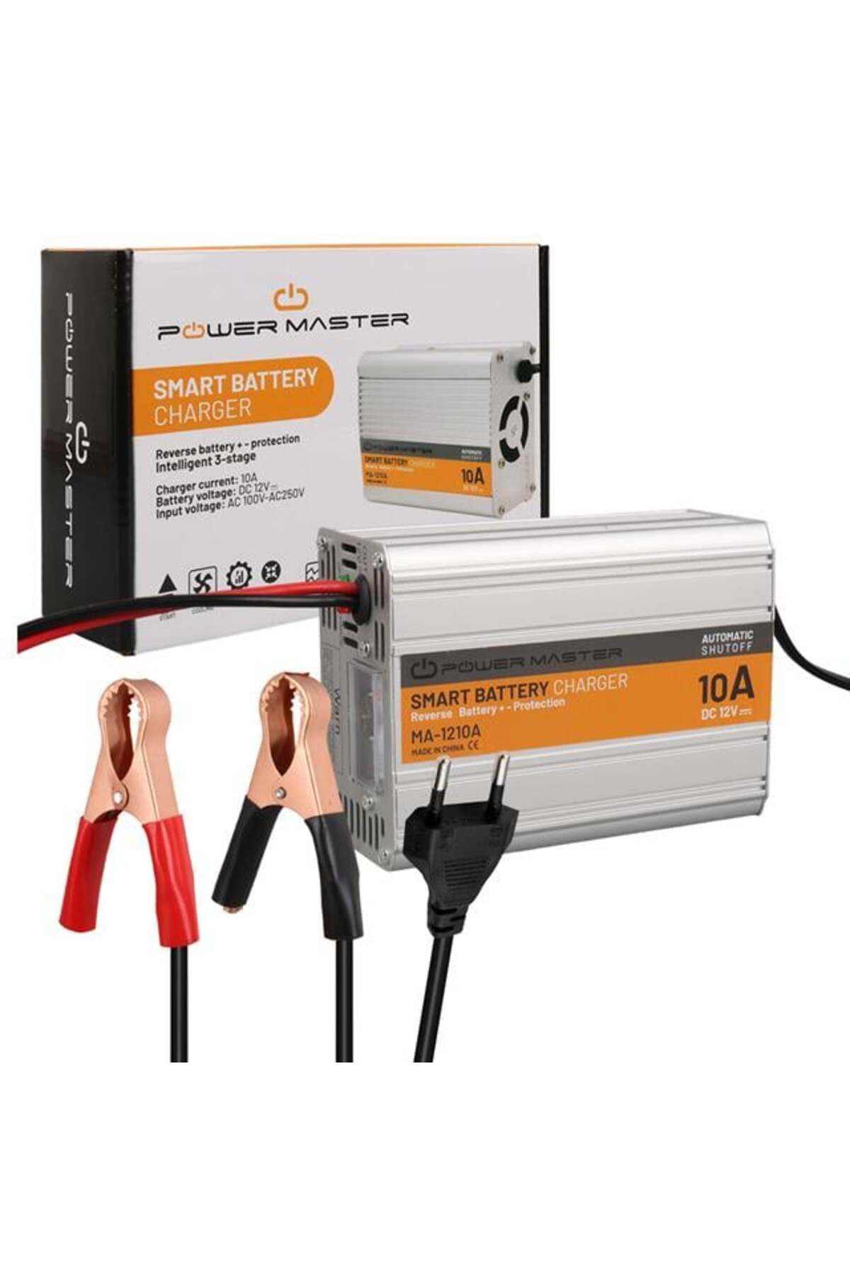 12 Volt - 10 Amper Akıllı Hızlı Akü Şarj Cihazı Analog Amper Göst