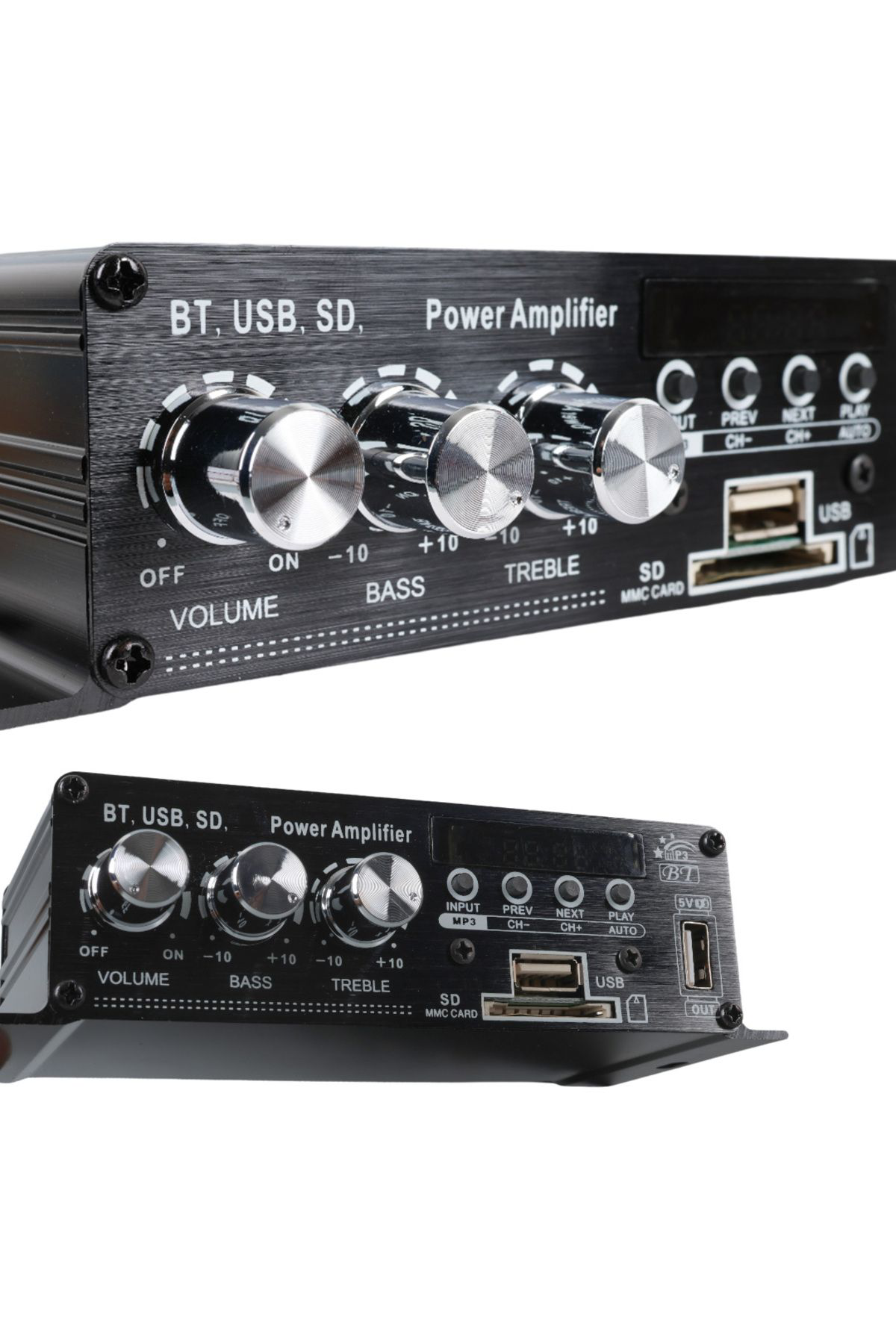 Ok Aksesuar 12 Volt 100 Watt Motosi̇klet Bluetooth Amfi̇ Usb/Sd 2 Kanal Pazar