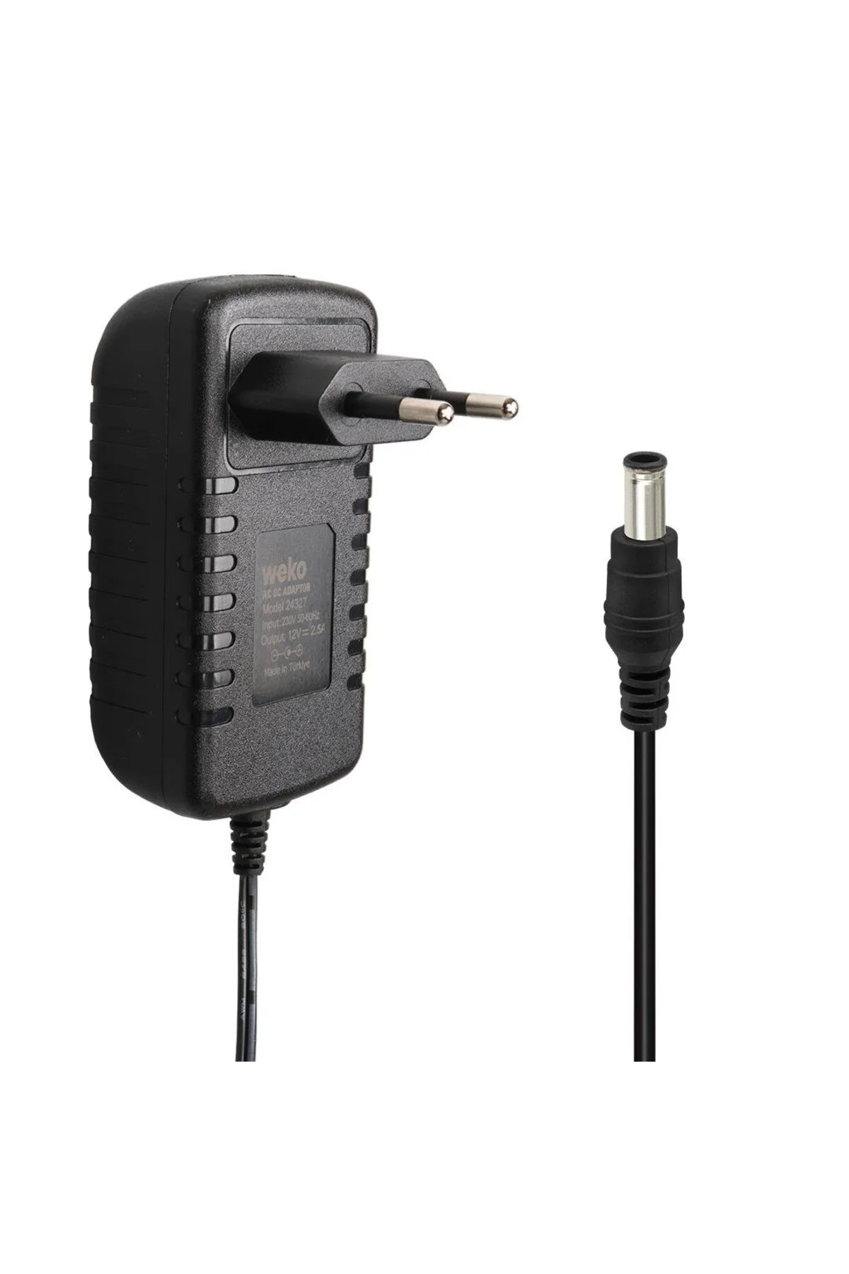 12 Volt - 2.5 Amper 5.5*2.5 Uçlu Yerli Üretim Plastik Kasa Priz T