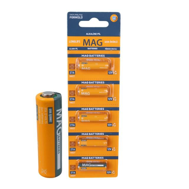 12 Volt İnce Alarm Pili (5&amp;apos;li Blister Paket) (4741)