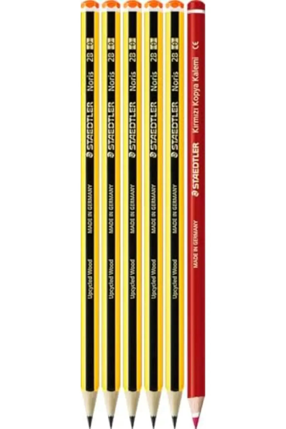 120-0 Noris 2B Kurşunkalem (5 Adet) & 13144-23LN & Kırmızı Kopya