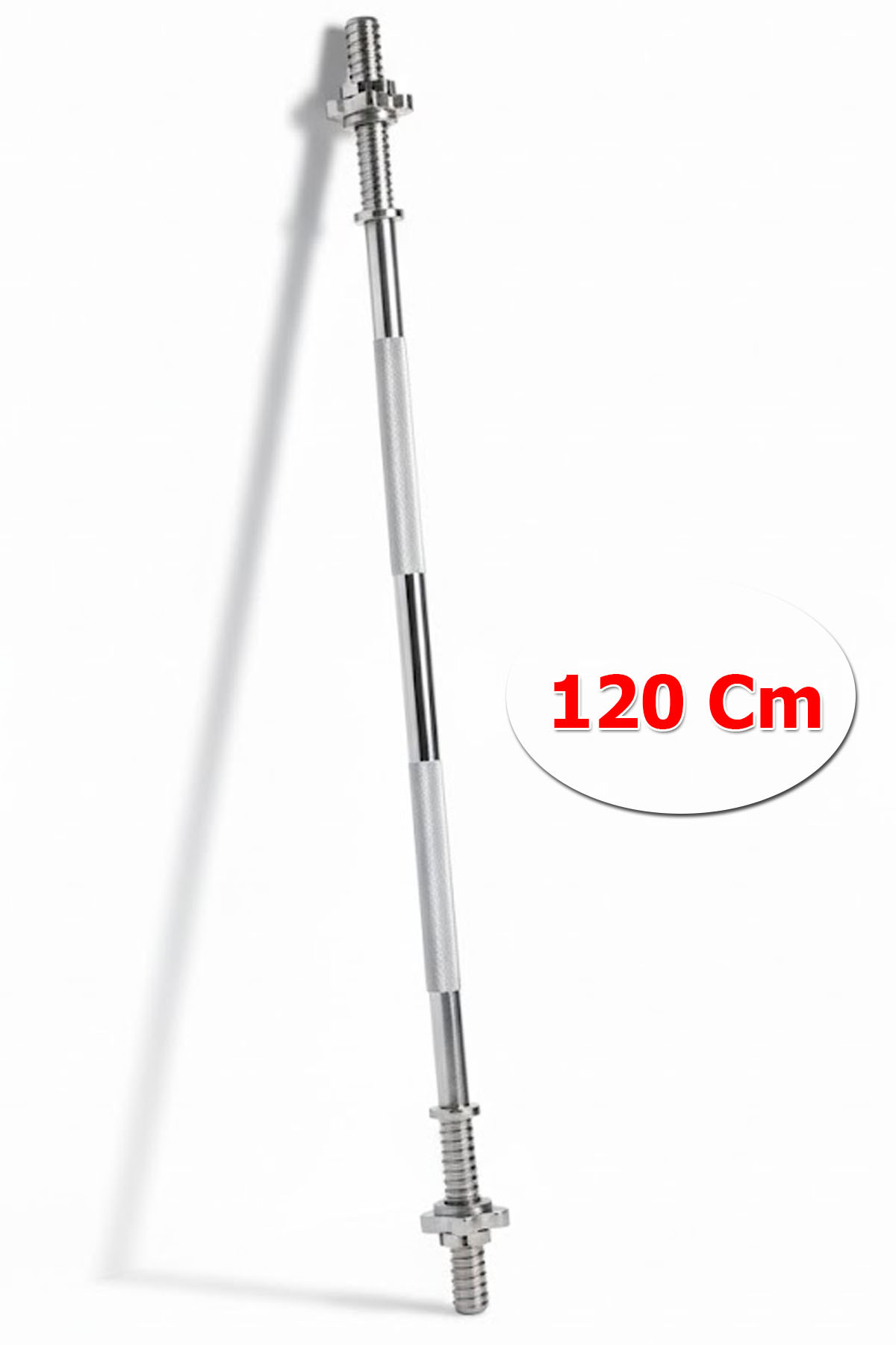 Delta 120 Cm Düz Krom Halter Barı | Plaka İçin Bar , İçi Dolu Uzun Ağır