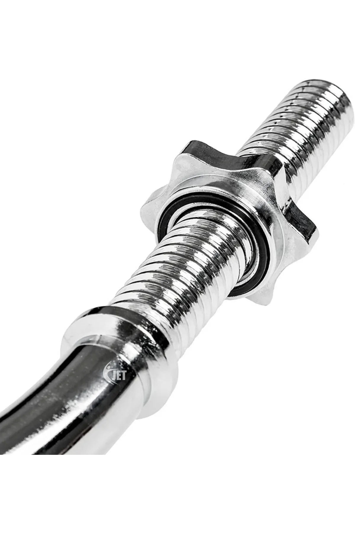 Jet 120 Cm İçi Full Dolu Halter Barı Krom Bar Z Şeklinde Halter Dambı