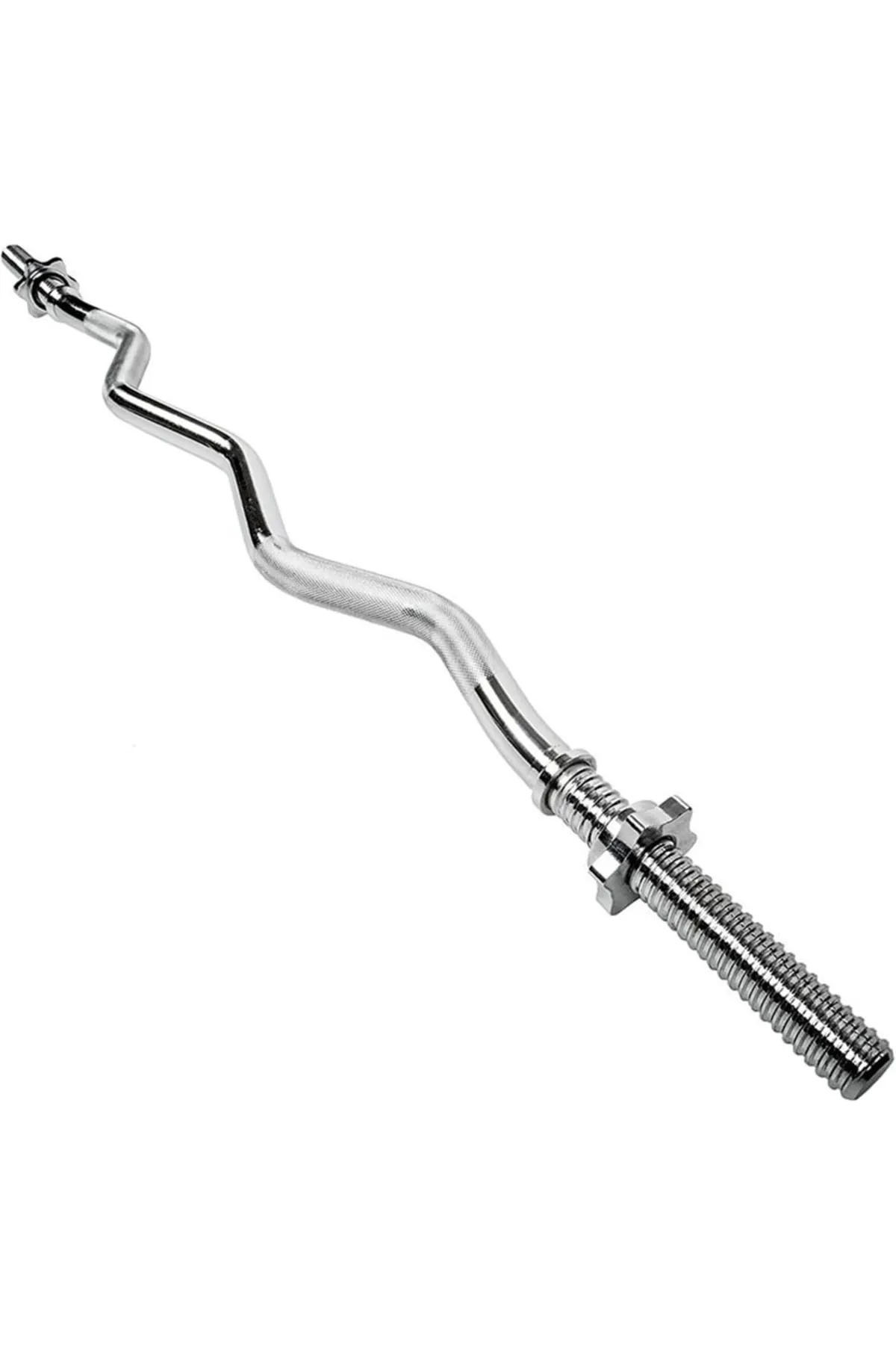 Jet 120 Cm İçi Full Dolu Halter Barı Krom Bar Z Şeklinde Halter Dambı