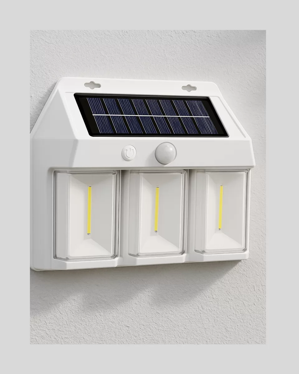120° Hareket Algılamalı 3 Modlu Solar Duvar Lambası – Güvenli ve Otomatik Dış Mekan Işığı