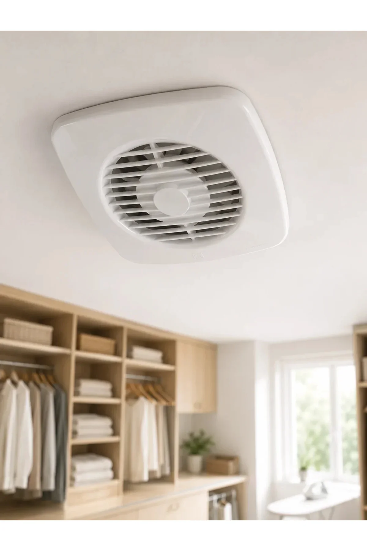 120 mm Dekoratif Aspiratör 16 W 180 m³/h Banyo Mutfak ve WC Havalandırma Fanı