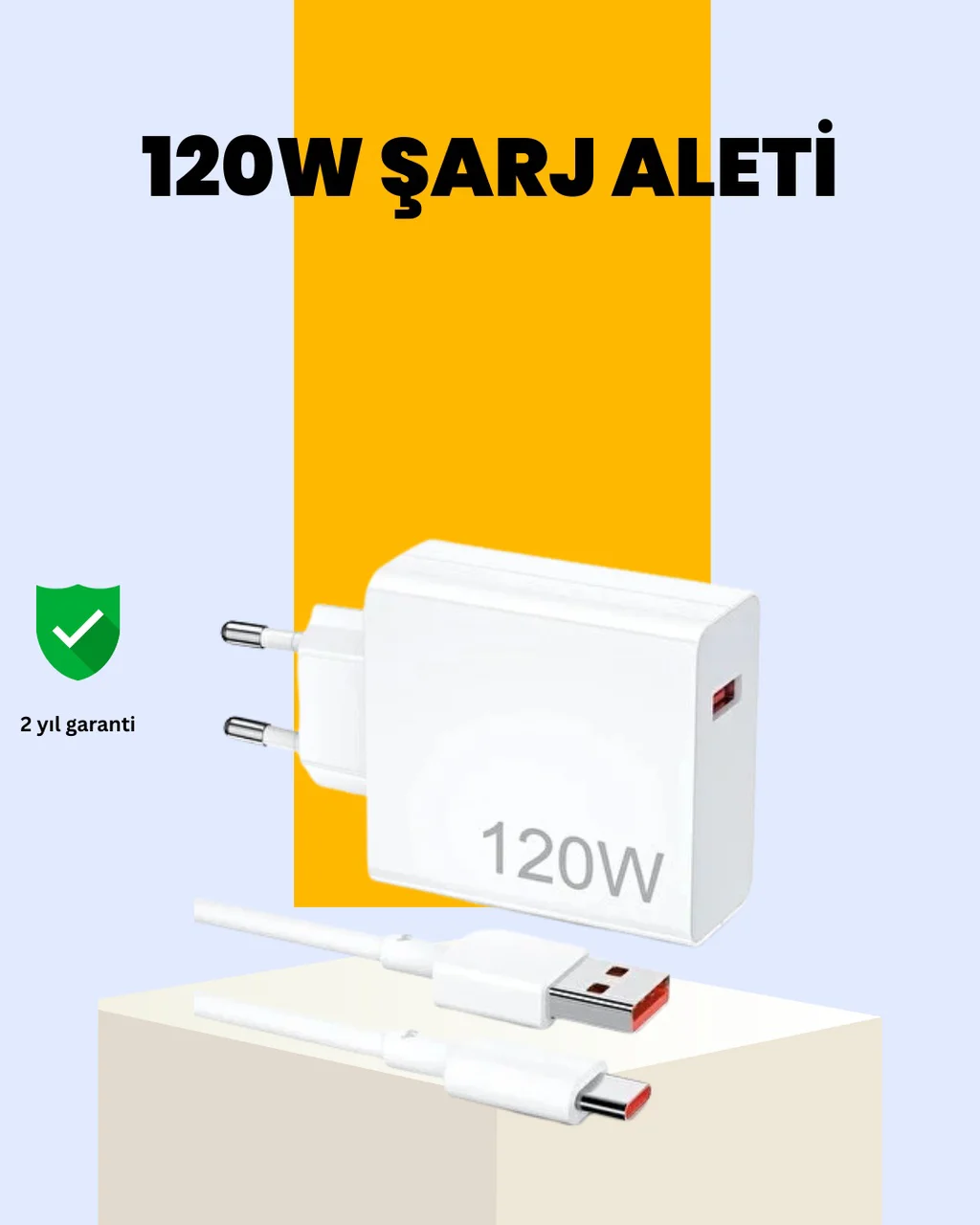 120 Watt Type C Hızlı Şarj Cihazı Reno 4 5 6 Uyumlu - Lisinya