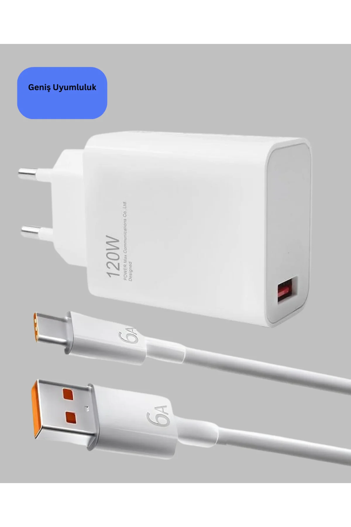 120 Watt Type C Hızlı Şarj Cihazı Reno 4 5 6 Uyumlu