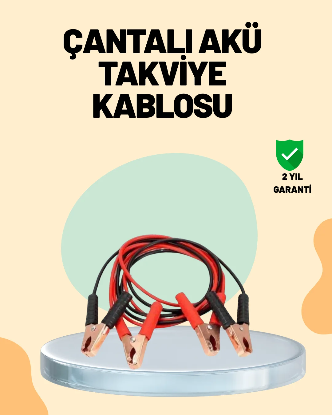 1200 Amper Jumper Kablo 2 Metre Bakır Uçlu Araç Takviye Seti Fiyatı, Yorumları ve Özellikleri
