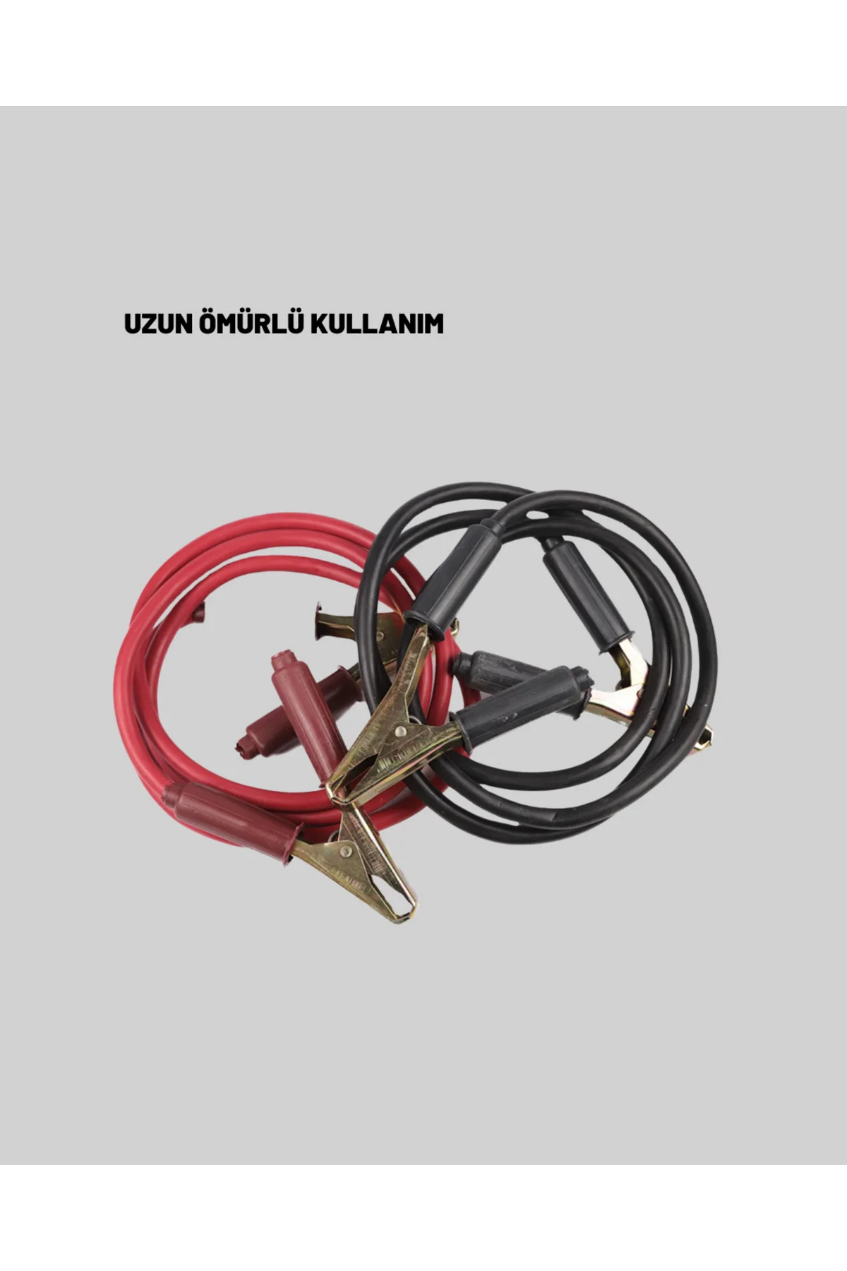 1200 Amper Jumper Kablo 2 Metre Bakır Uçlu Araç Takviye Seti - Li