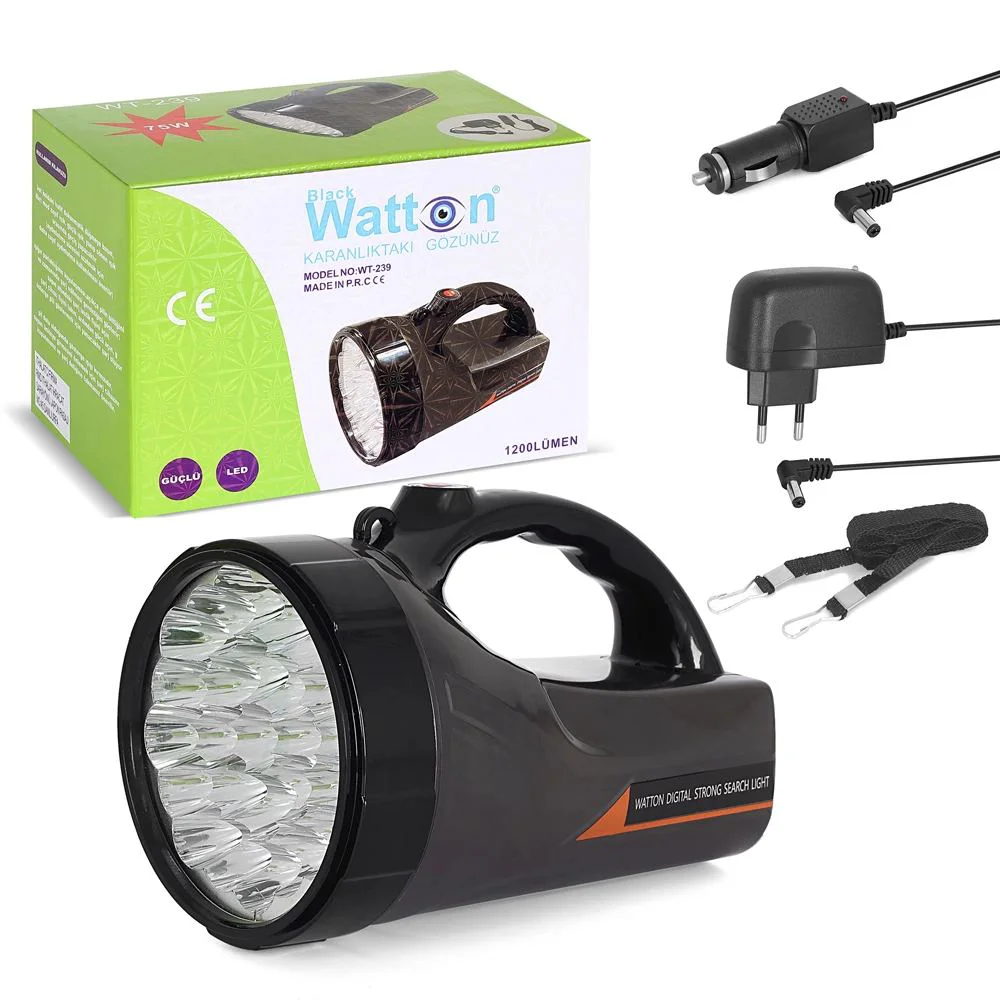 1200 Lümen 25 LED'li El Feneri Wt-239 – Şarj Edilebilir Rechargeable El Feneri Fiyatı, Yorumları ve Özellikleri