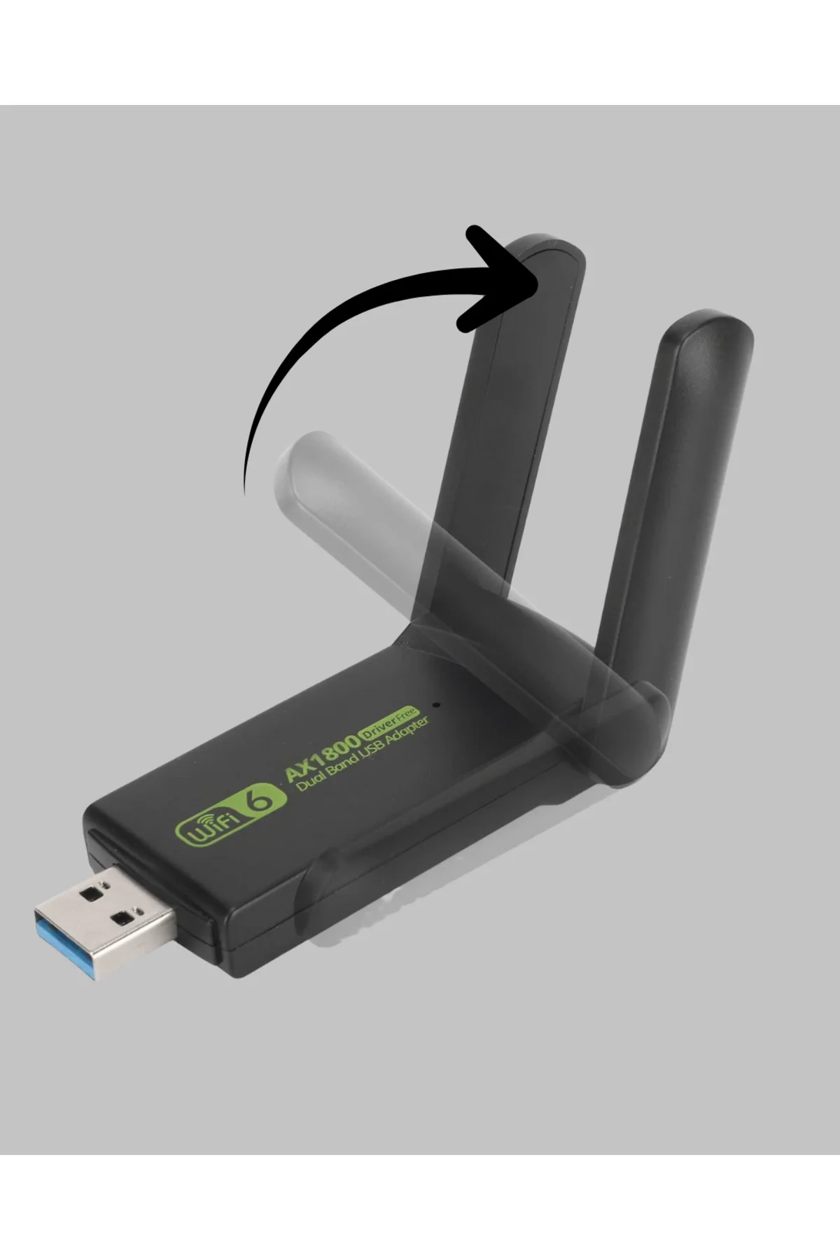 1200 Mbps Dual Band WiFi Adaptör - 5.8G & 2.4G Çift Antenli