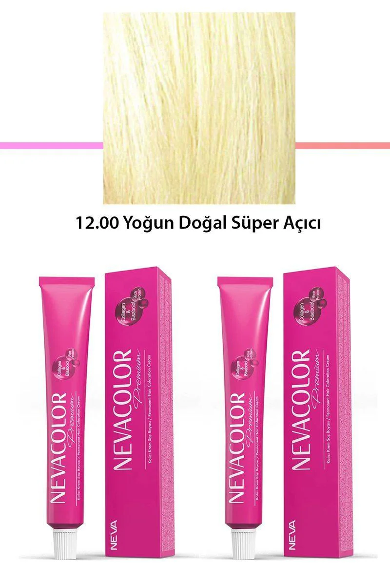 12.00 Süper Açıcı Saç Boyası 2'li Set - Premium Kalıcı Krem Saç Boyası 100g Fiyatı, Yorumları ve Özellikleri