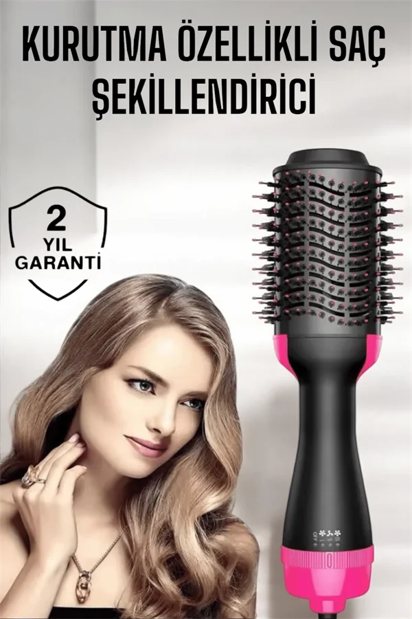 1200 Watt Gücünde, Negatif İyon Teknolojili, 3 Isı Kademeli Fön Tarağı 1200 Watt Gücünde, Negatif İyon Teknolojili, 3 Isı Kademeli Fön Tarağı