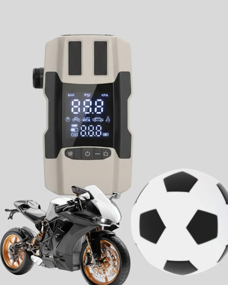 12000 mAh Akü Takviye Powerbank Dahili Hava Dijital Ekranlı