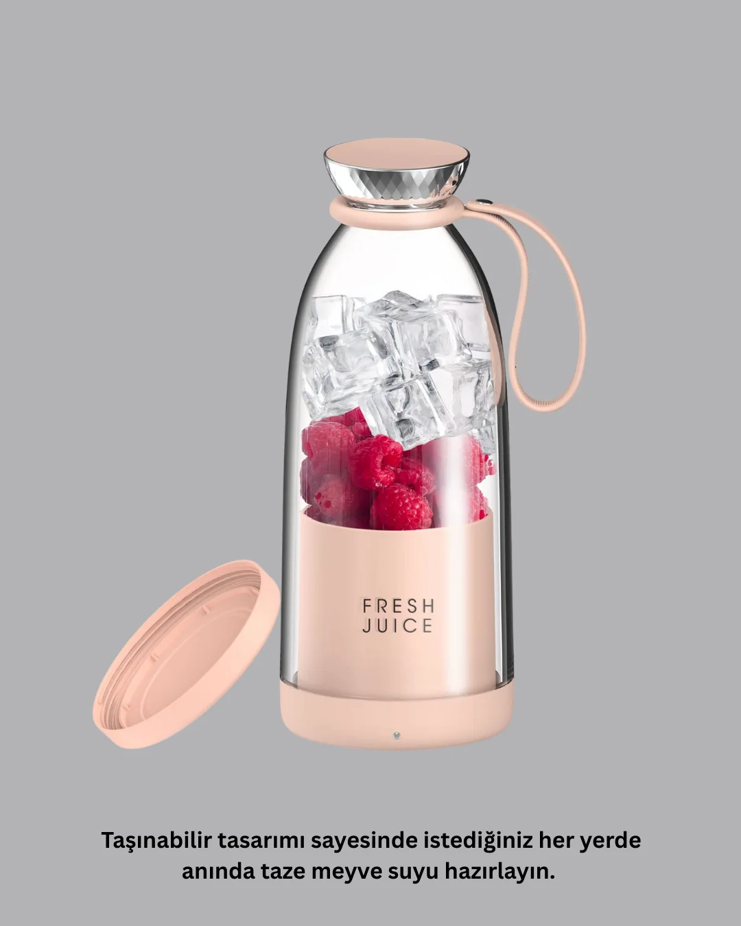 1200mAh Şarjlı, Hafif ve Pratik Taşınabilir Blender