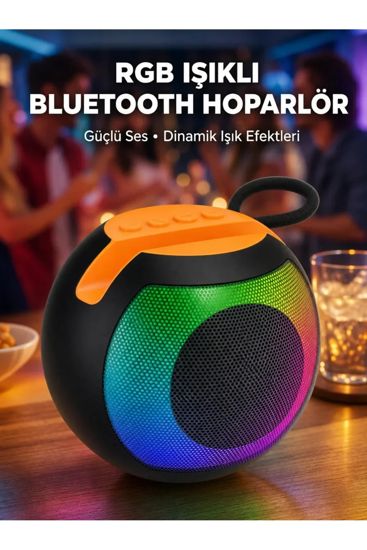 1200mAh Uzun Pil Ömürlü Bluetooth Hoparlör Yeni Nesil