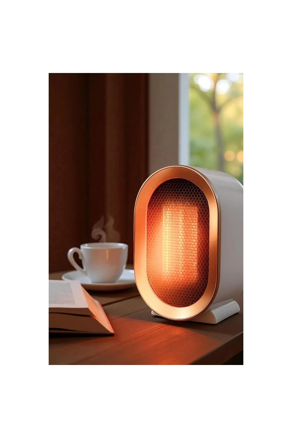 1200W Mini Elektrikli Isıtıcı Fan 2 Kademeli Masaüstü Üflemeli Fa