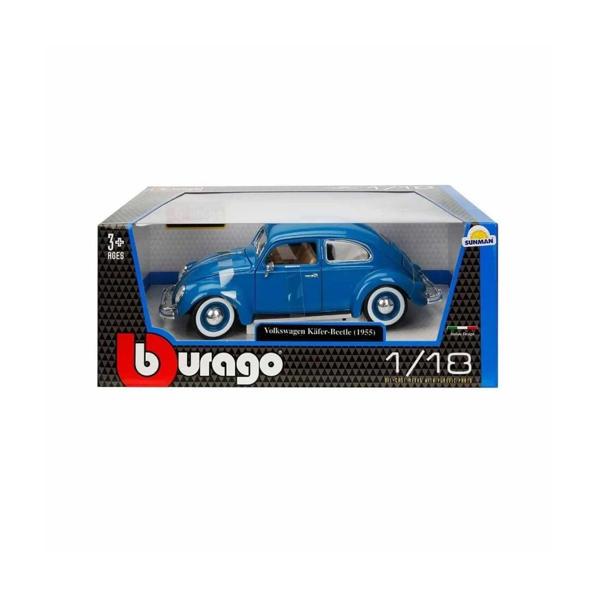 12029 Sunman, 1:18 Volkswagen Kafer Beetle 1955 Model Araba Fiyatı, Yorumları ve Özellikleri