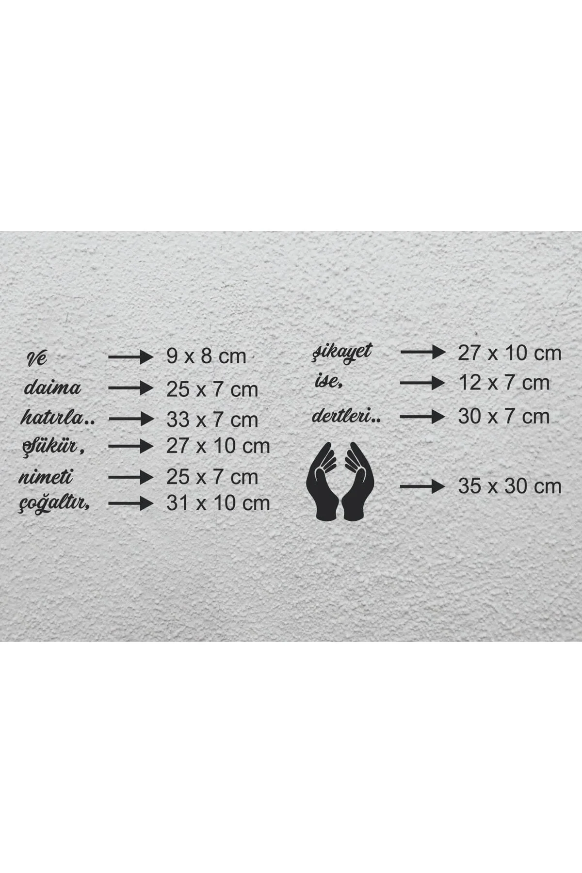 120*80 Cm Ve Daima Hatırla Şükür Nimeti Çoğaltır Şikayet Ise Dert