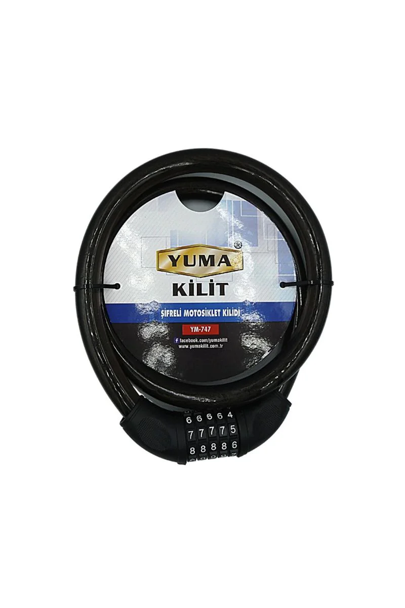 120cm 20mm 5 Şifreli Motorsiklet Kilidi - Kesilmeye Dayanıklı Uzun Kablo Kilit Fiyatı, Yorumları ve Özellikleri