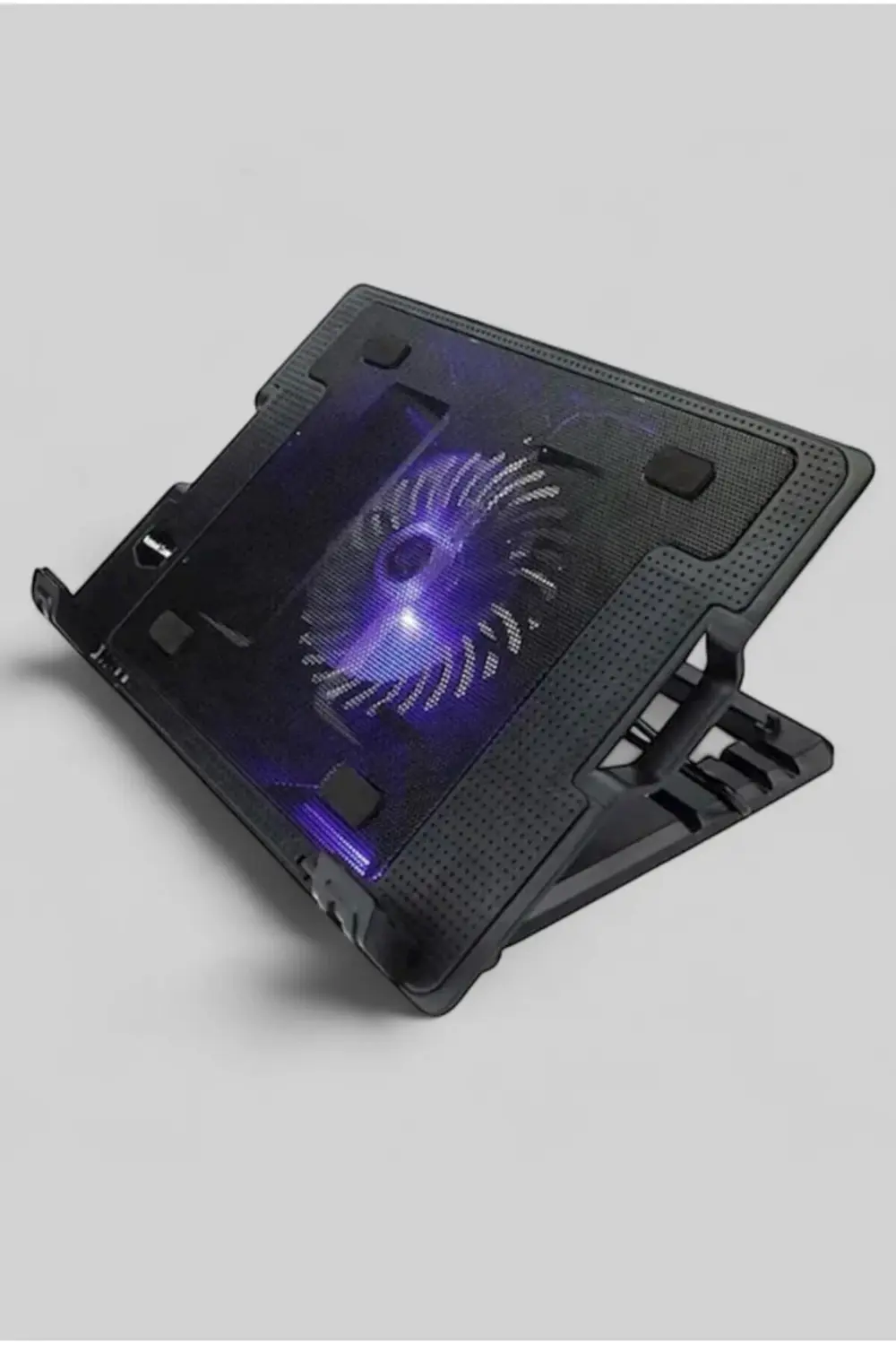 120mm Tek Fanlı Işıklı Notebook Soğutucu | 9''–17'' Laptop Uyumlu