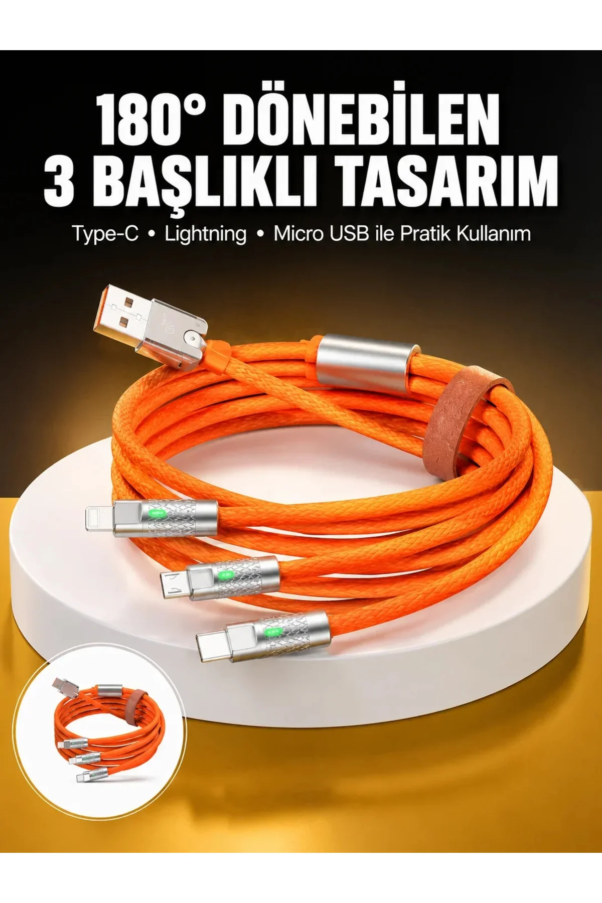120W 3 İn 1 Uyumlu Silikon Şarj Kablosu Hızlı Şarj Kablosu 120W 3 İn 1 Uyumlu Silikon Şarj Kablosu Hızlı Şarj Kablosu