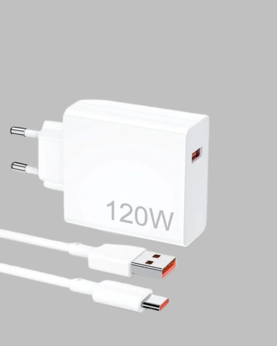120W Hızlı Şarj Adaptörü - Type C - Poco X3 X4 X5 Pro Uyumlu