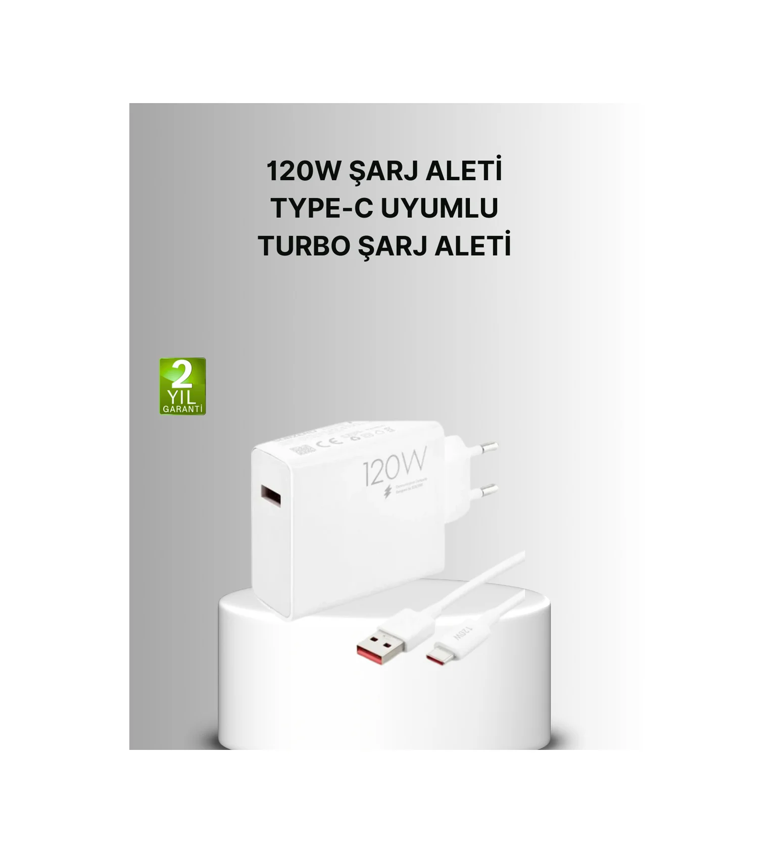 120w Mi Turbo Akıllı Tanıma Çipli Hızlı Şarj Cihazı Taşınabilir Ve Dayanıklı