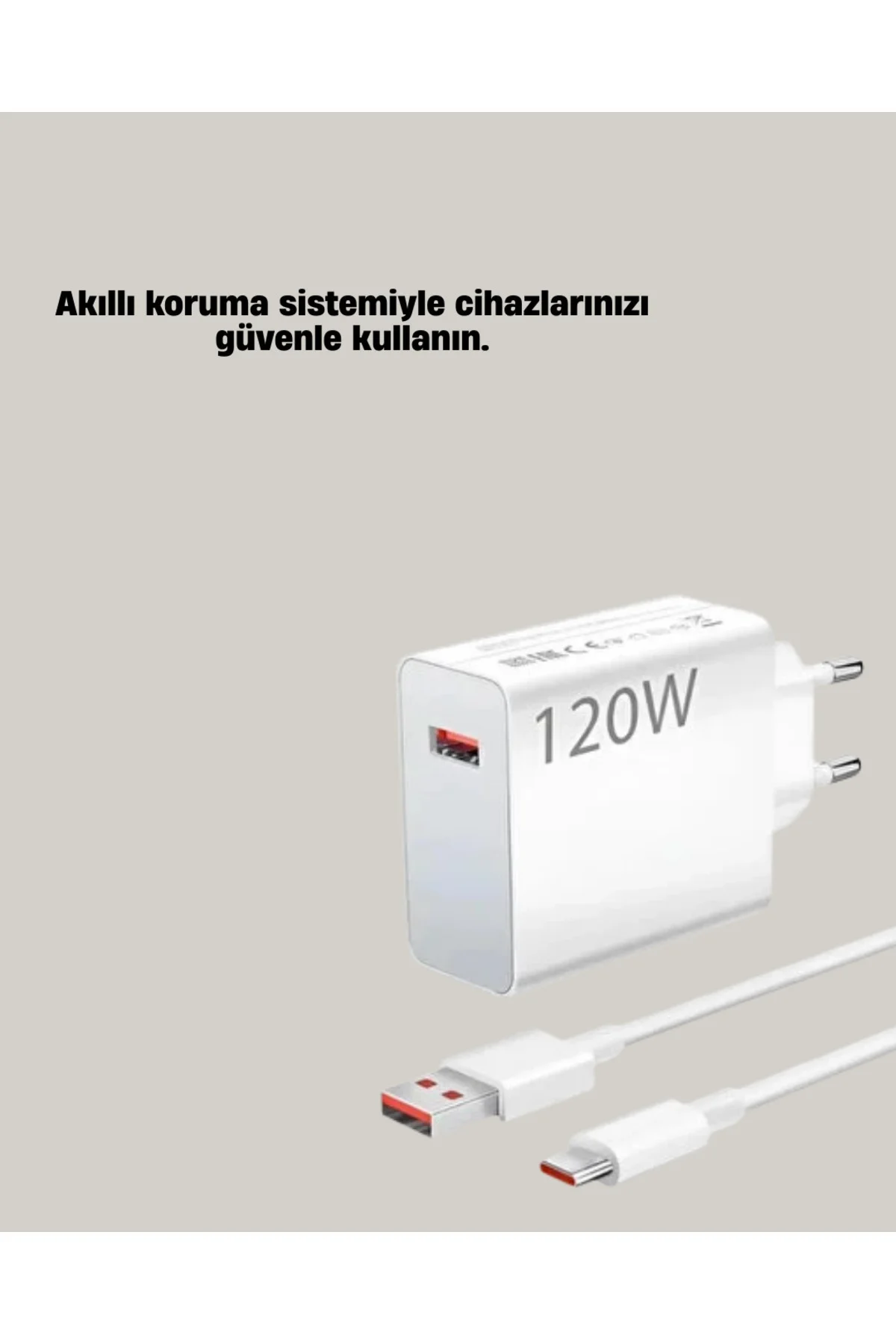 120W Mi Turbo Akıllı Tanıma Çipli Hızlı Şarj Cihazı Taşınabilir v