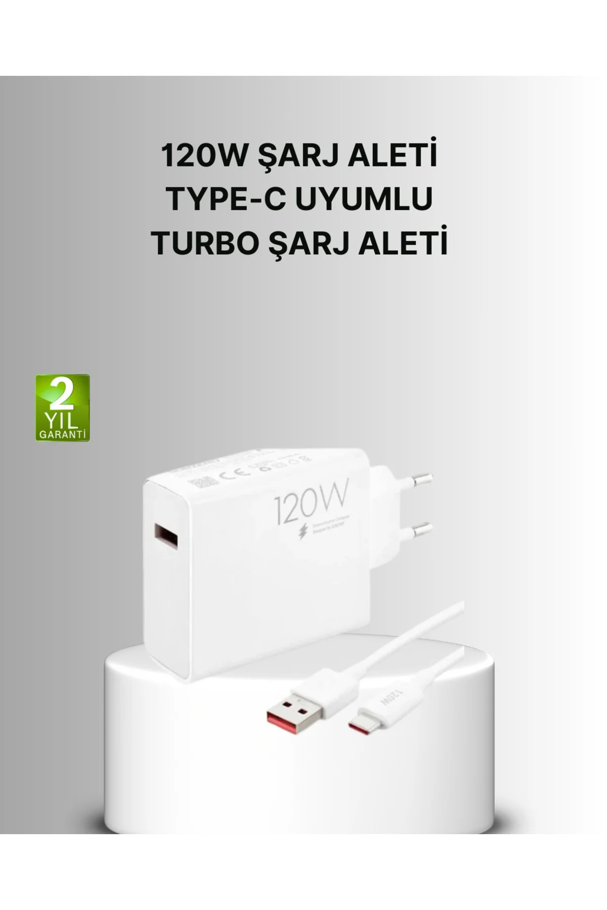120W Mi Turbo Akıllı Tanıma Çipli Hızlı Şarj Cihazı Taşınabilir ve Dayanıklı