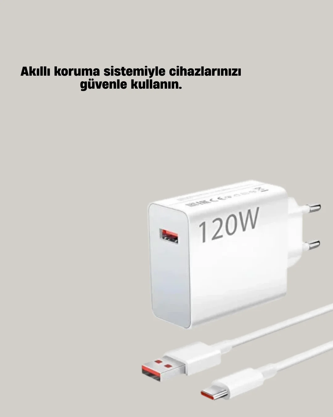 120W Mi Turbo Akıllı Tanıma Çipli Hızlı Şarj Cihazı Taşınabilir ve Dayanıklı Fiyatı, Yorumları ve Özellikleri