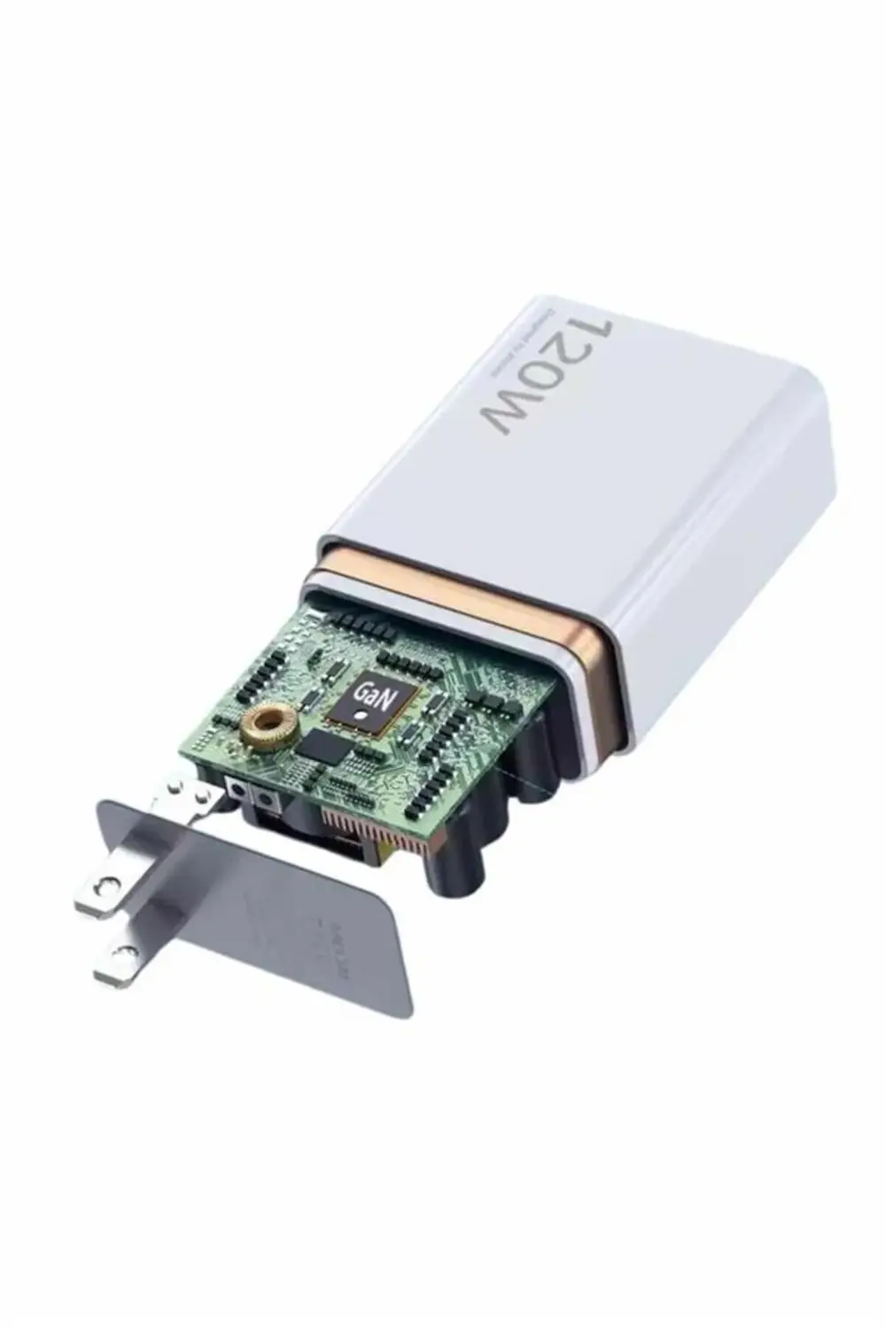 120W Şarj Aleti Hızlı Çift Turbo Şarj Aleti Seti Beyaz