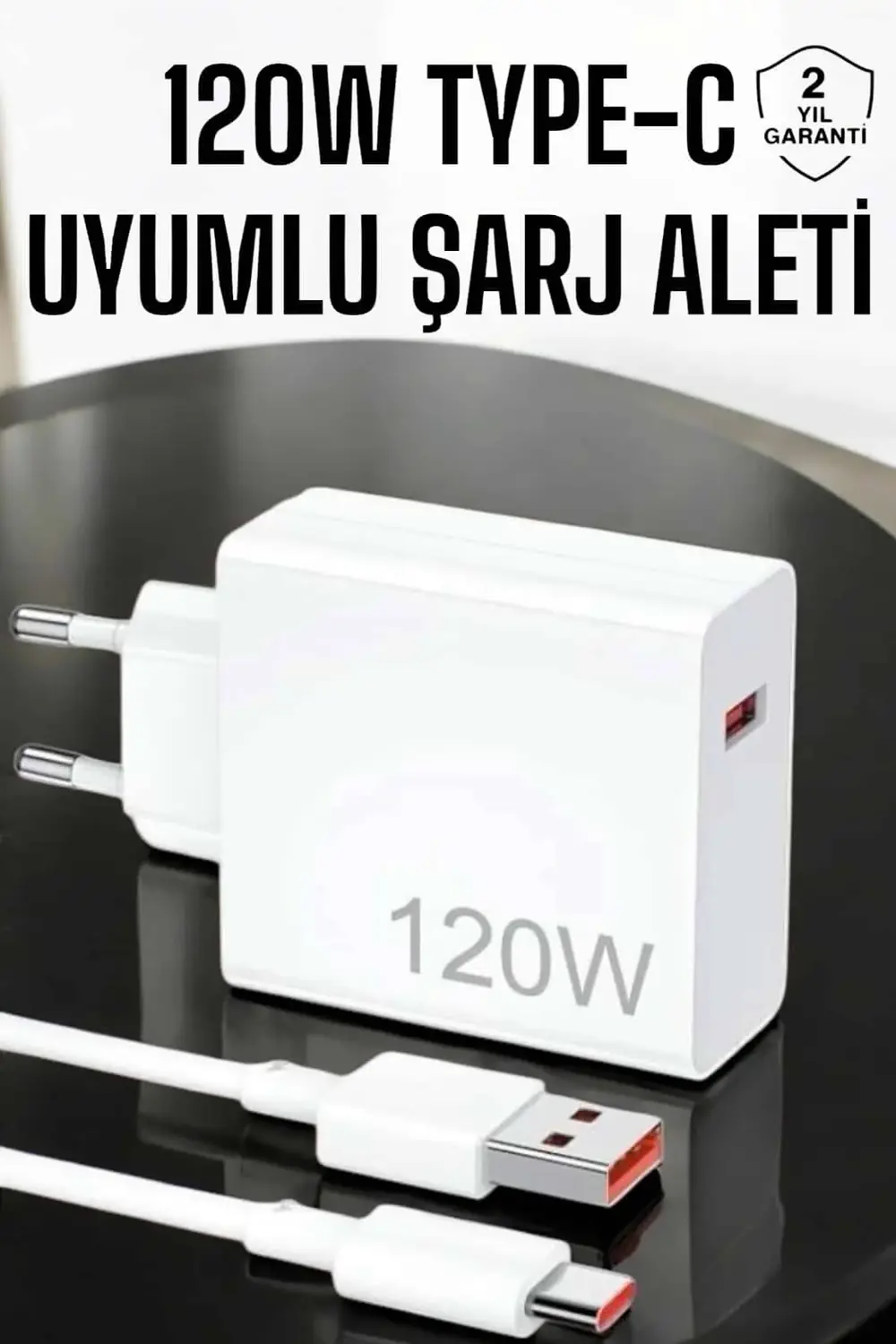 120W Şarj Aleti Type-C Uyumlu Turbo Şarj Aleti